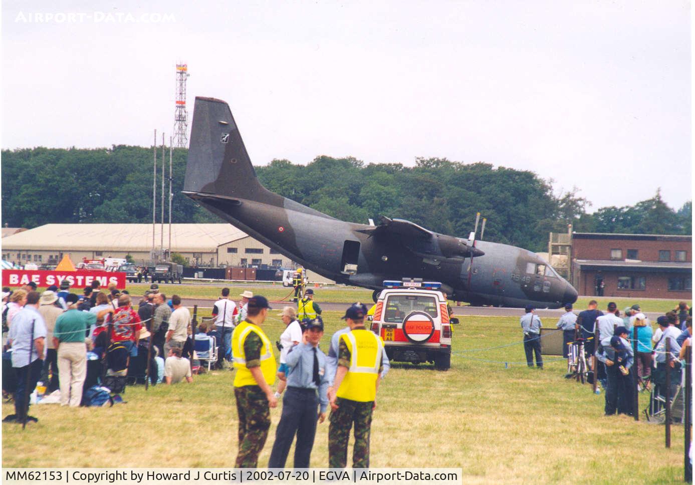 MM62153, 1992 Aeritalia G-222TCM C/N 4095, Having come to grief after a hard landing.