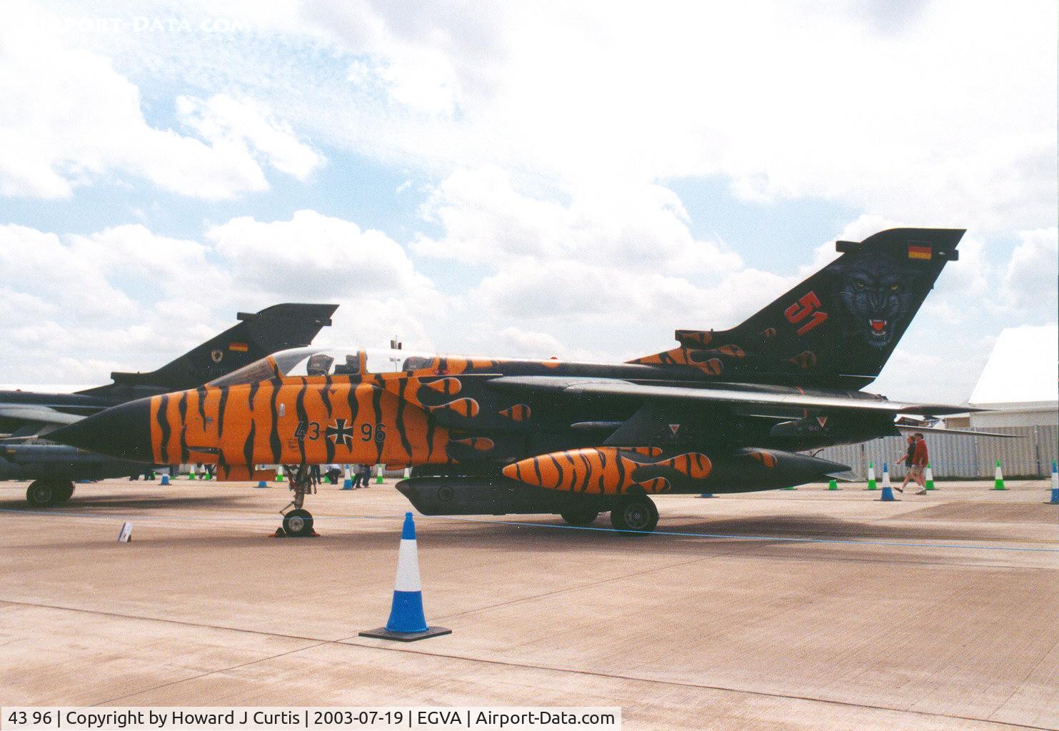 43 96, Panavia Tornado IDS C/N 248/GS064/4096, Special marks.