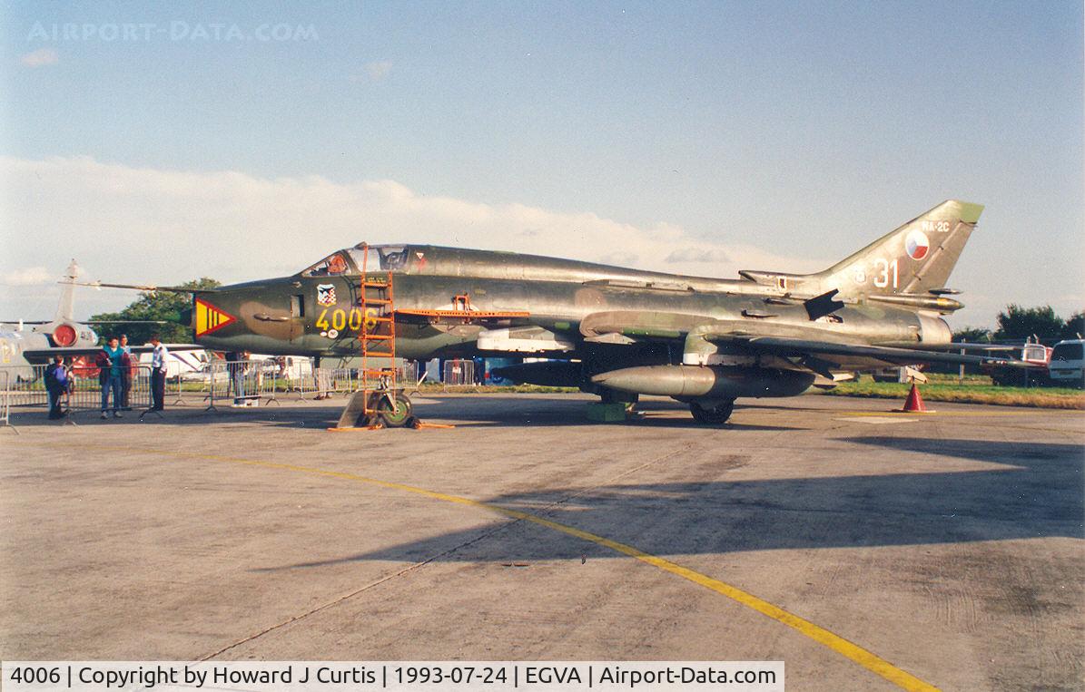 4006, 1989 Sukhoi Su-22M-4 C/N 40306, In the static display.