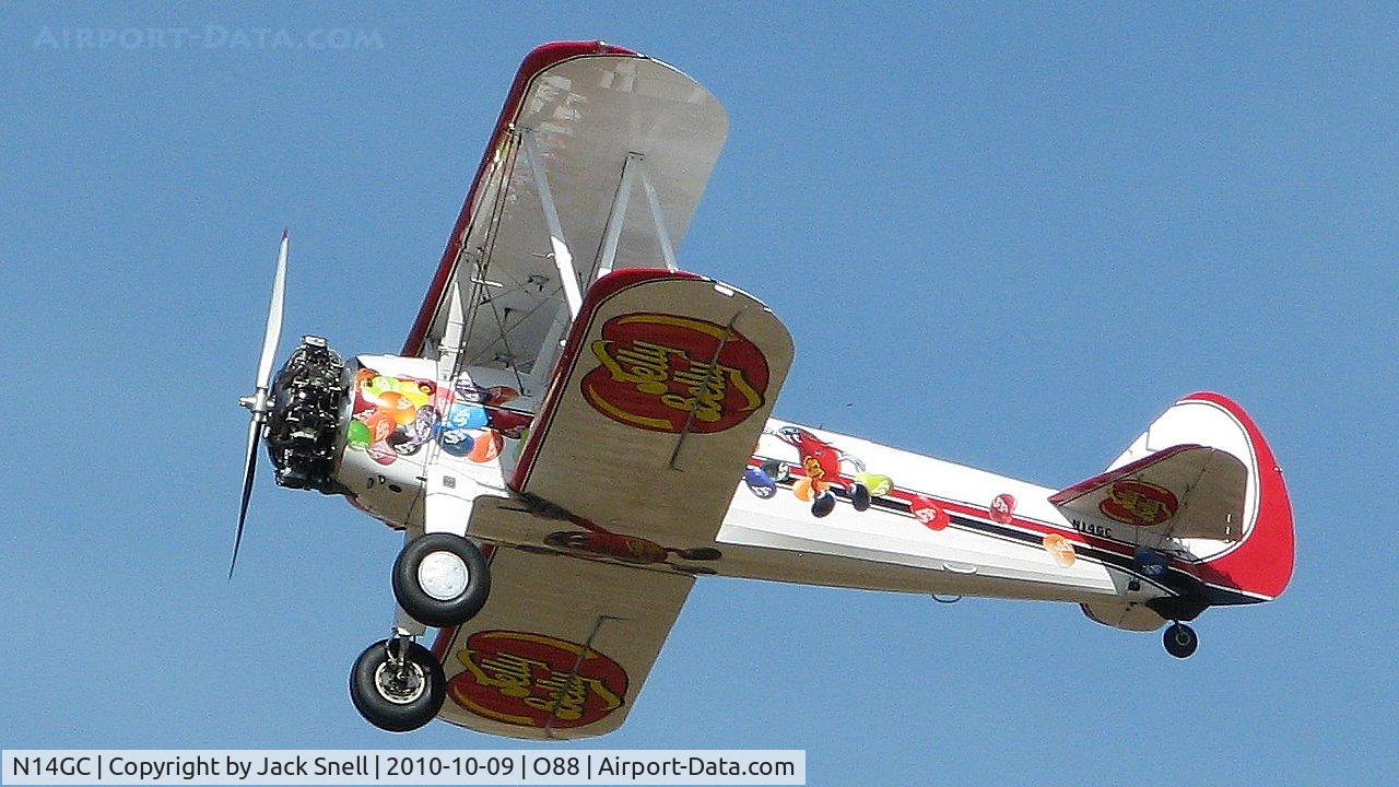 N14GC, 1941 Boeing B75N1 C/N 75-6503, Photographed at the 2010 Wings & Wheels - Rio Vista Airport Day
