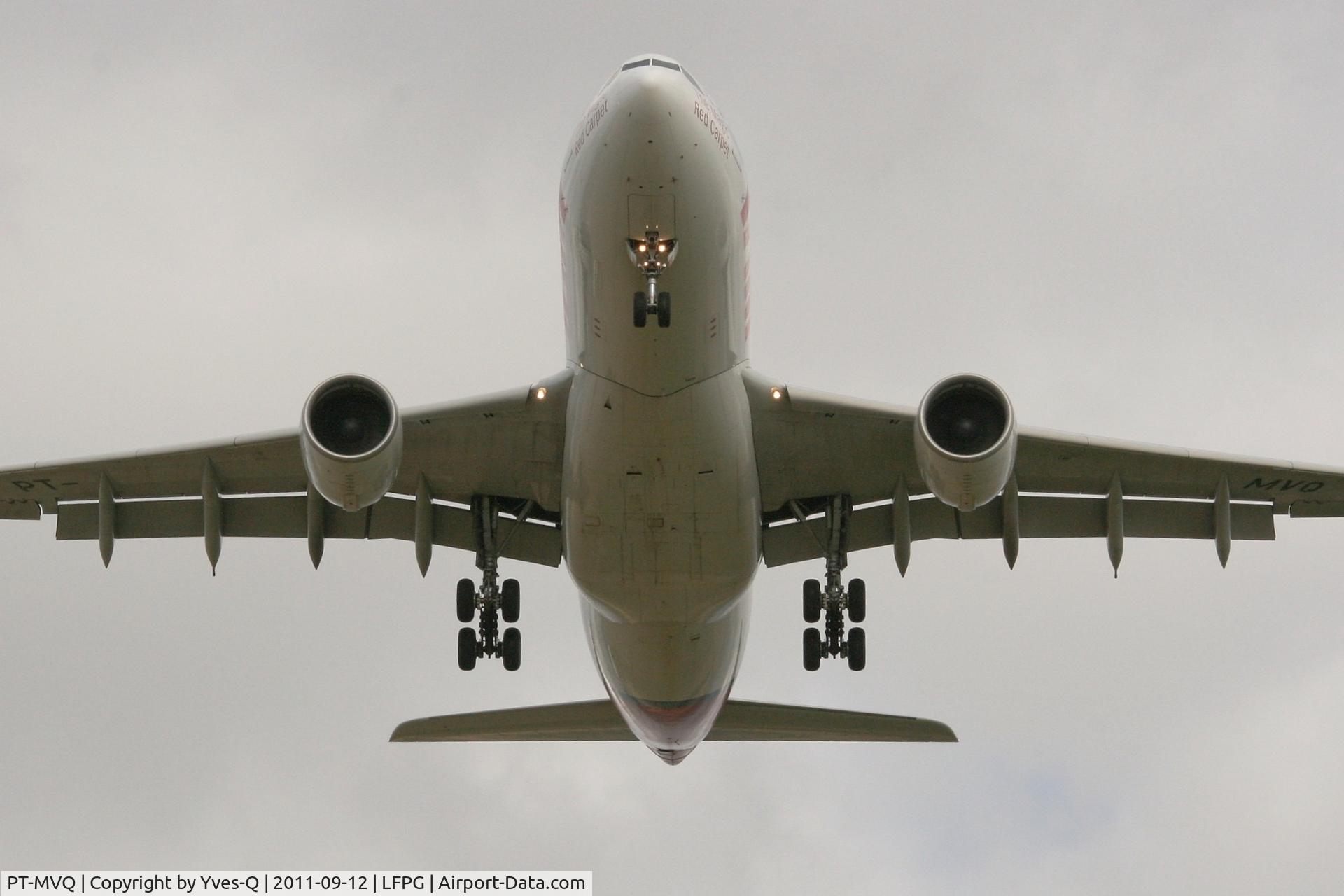 PT-MVQ, 2008 Airbus A330-223 C/N 968, Airbus A330-223, TAM, Roissy Charles De Gaulle Airport (LFPG-CDG)