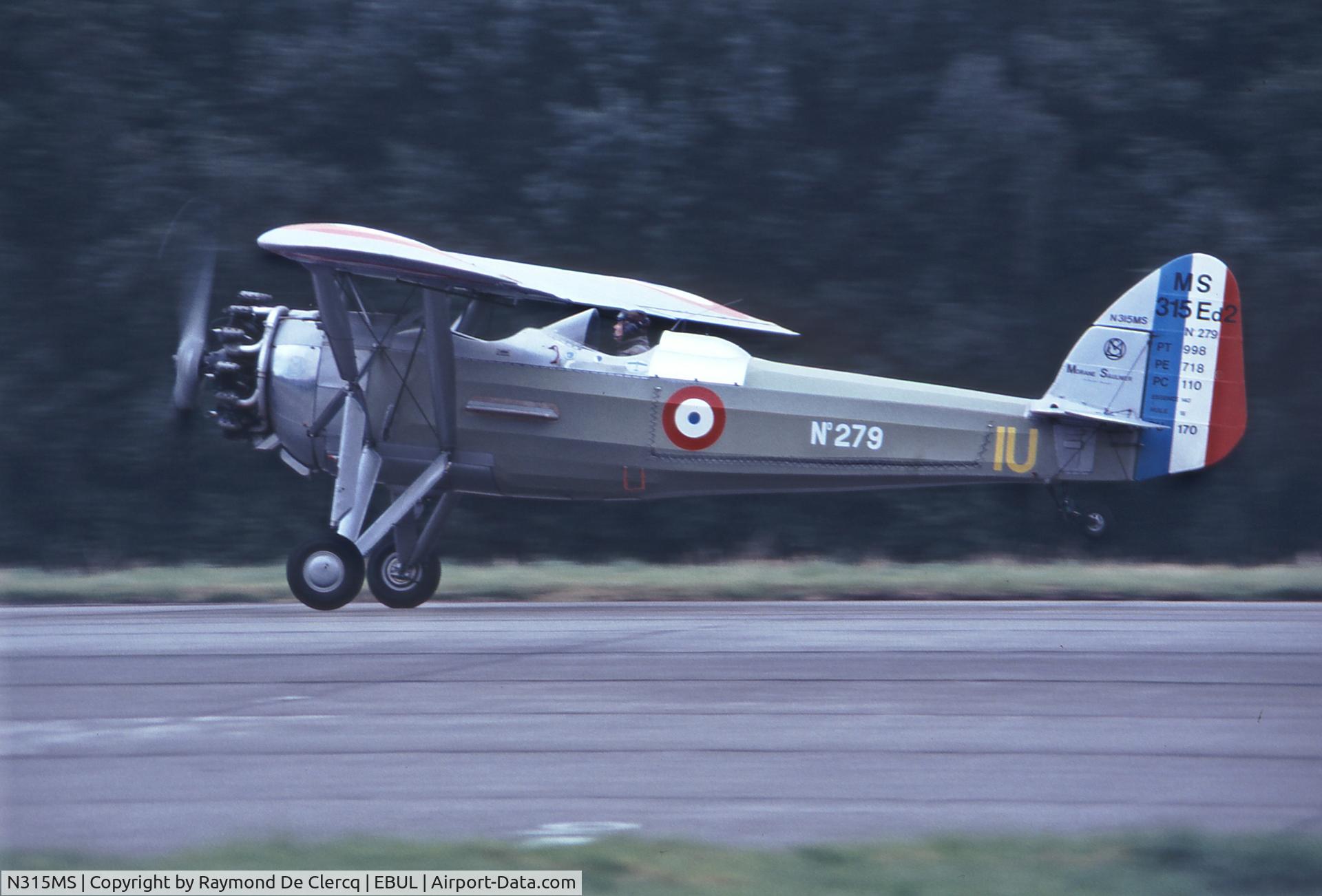 N315MS, Morane-Saulnier MS.317 C/N 6533, Airshow Ursel 1995