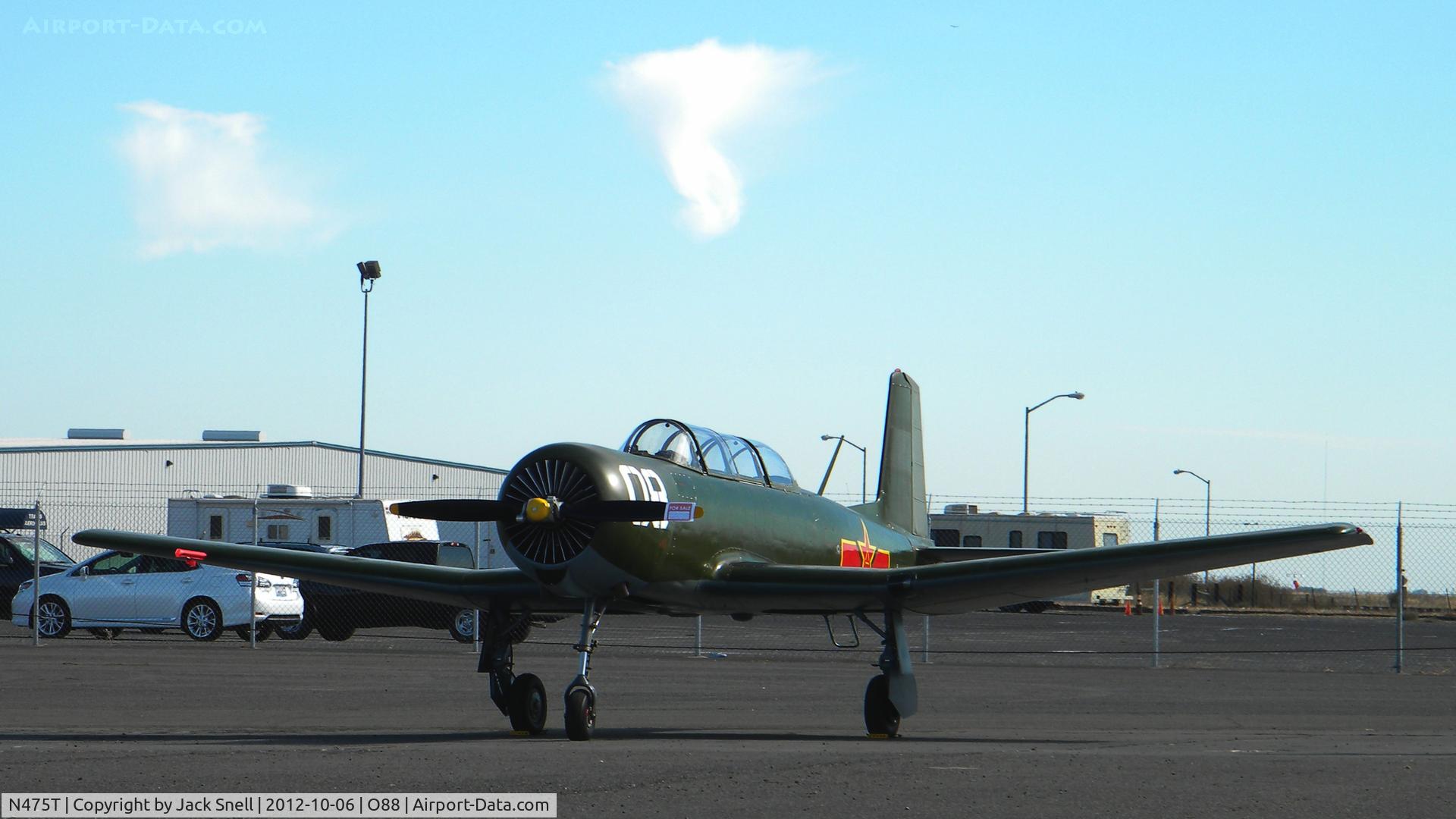 N475T, 1984 Nanchang CJ-6A C/N 4032014, Photographed at the 2012 Wings & Wheels - Rio Vista Airport Day