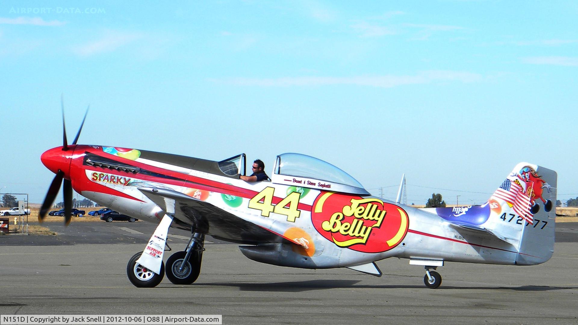 N151D, 1944 North American P-51D Mustang C/N 44-72777, Photographed at the 2012 Wings & Wheels - Rio Vista Airport Day