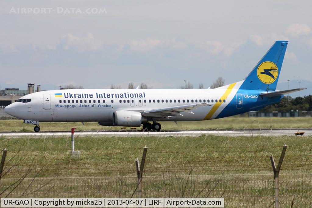 UR-GAO, 1991 Boeing 737-4Z9 C/N 25147, Take off
