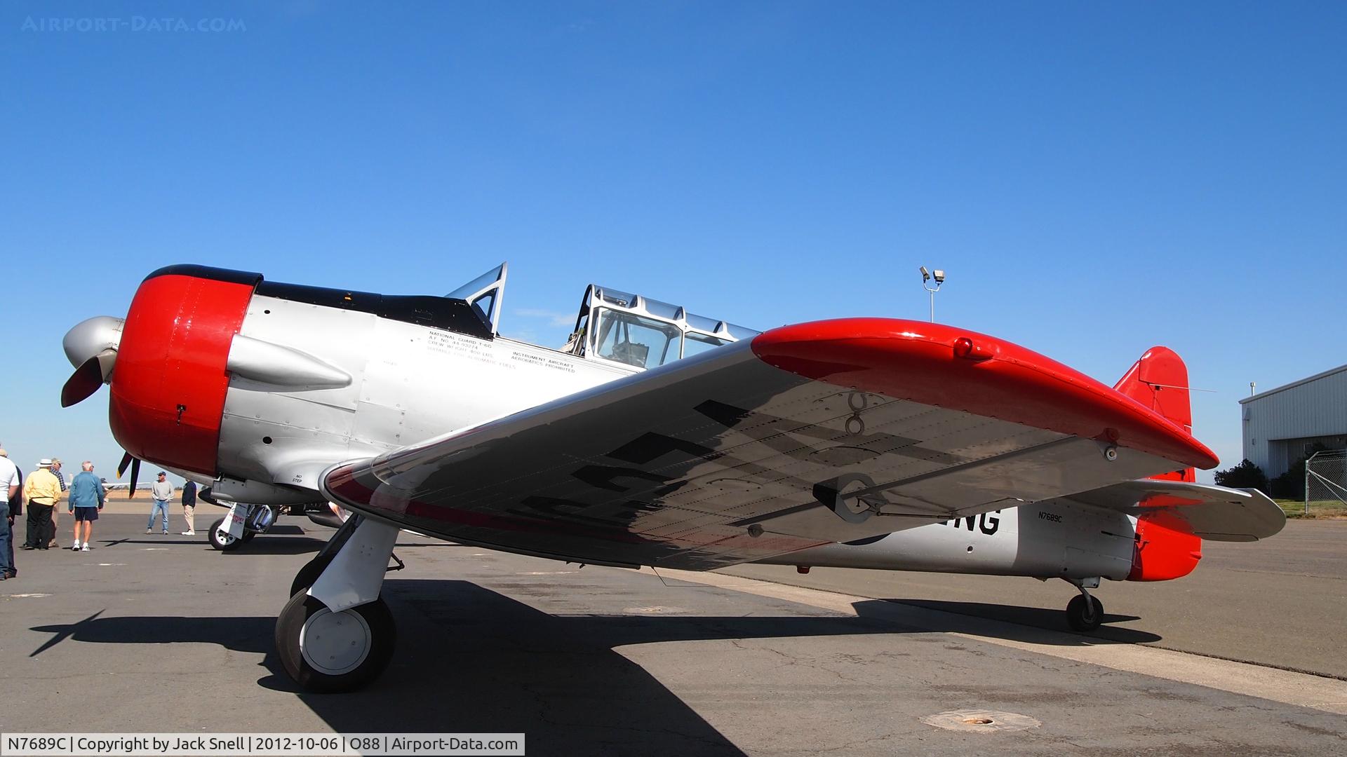 N7689C, 1949 North American T-6G Texan C/N 168-687, Photographed at the 2012 Wings & Wheels - Rio Vista Airport Day