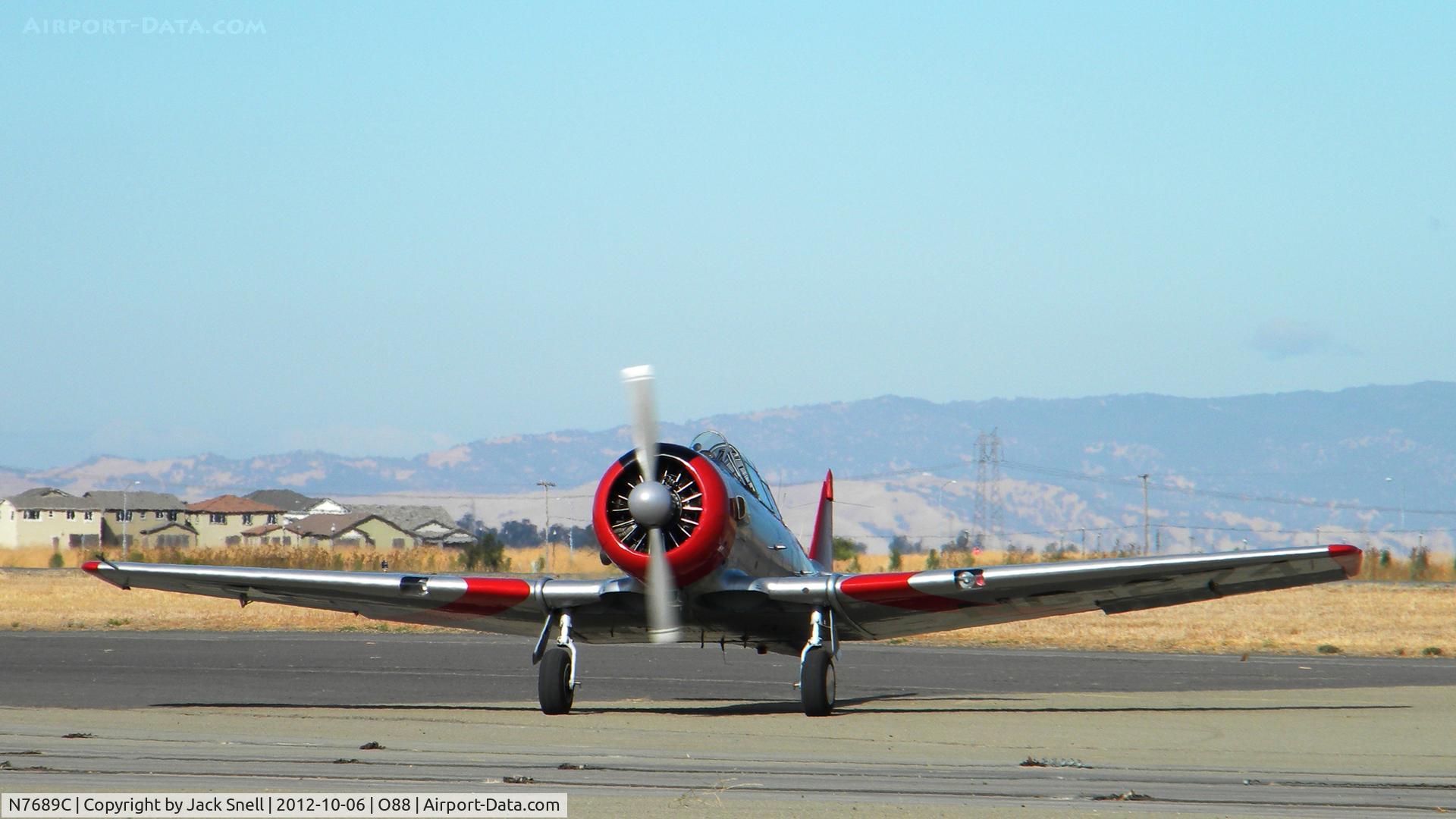 N7689C, 1949 North American T-6G Texan C/N 168-687, Photographed at the 2012 Wings & Wheels - Rio Vista Airport Day