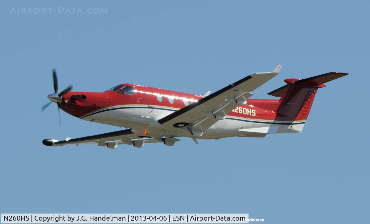 N260HS, 1999 Pilatus PC-12/45 C/N 260, Take off.
