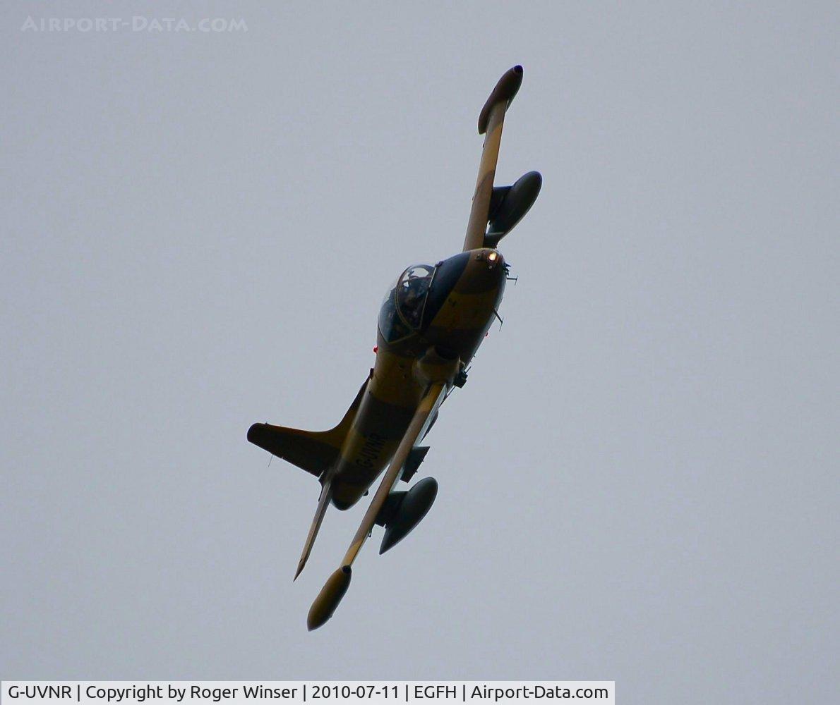 G-UVNR, 1971 BAC 167 Strikemaster Mk.87 C/N EEP/JP/2876, The pattern is clear. Resident Stikemaster fast and low past the tower.
