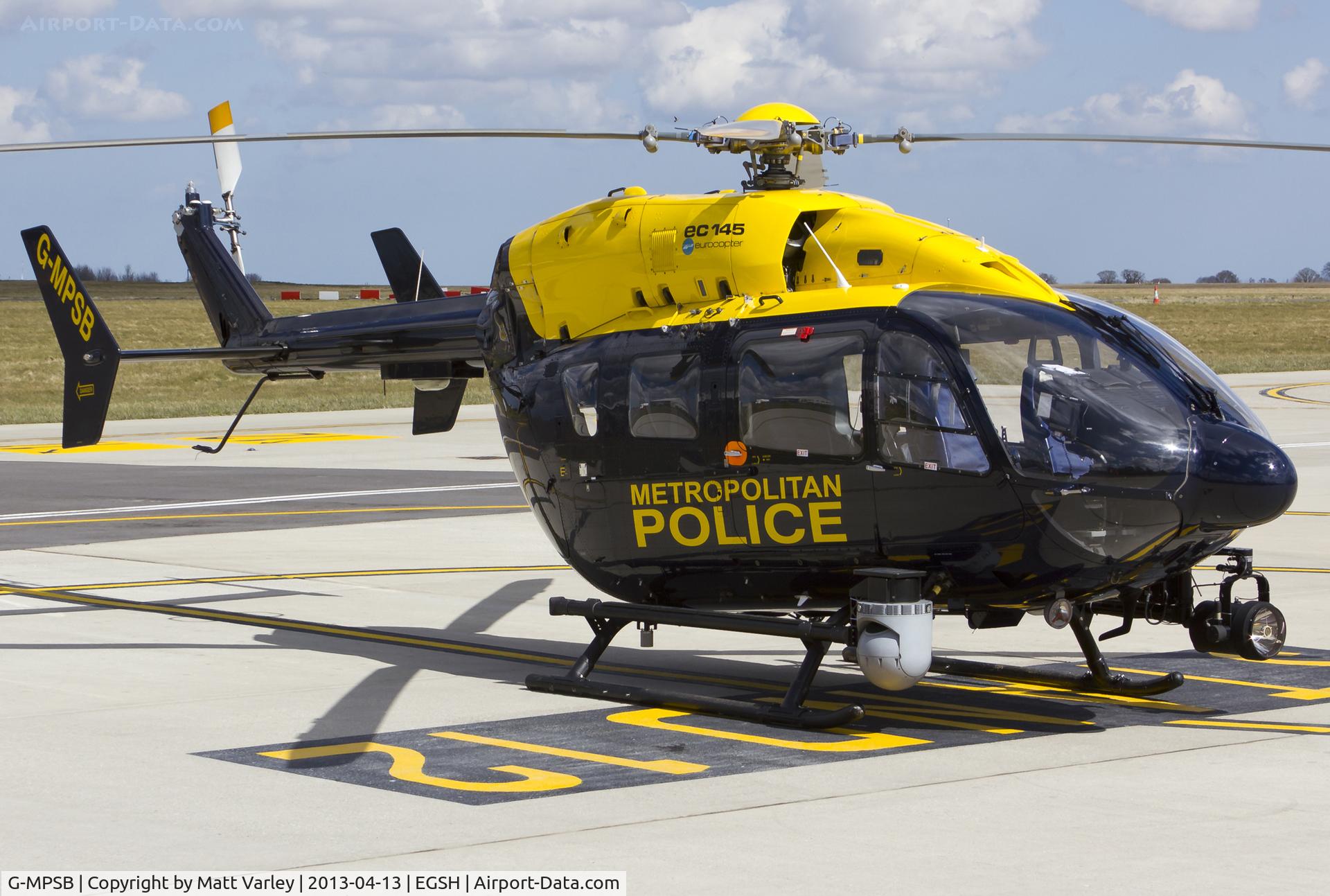 G-MPSB, 2005 Eurocopter-Kawasaki EC-145 (BK-117C-2) C/N 9068, Sat on stand at SaxonAir.
