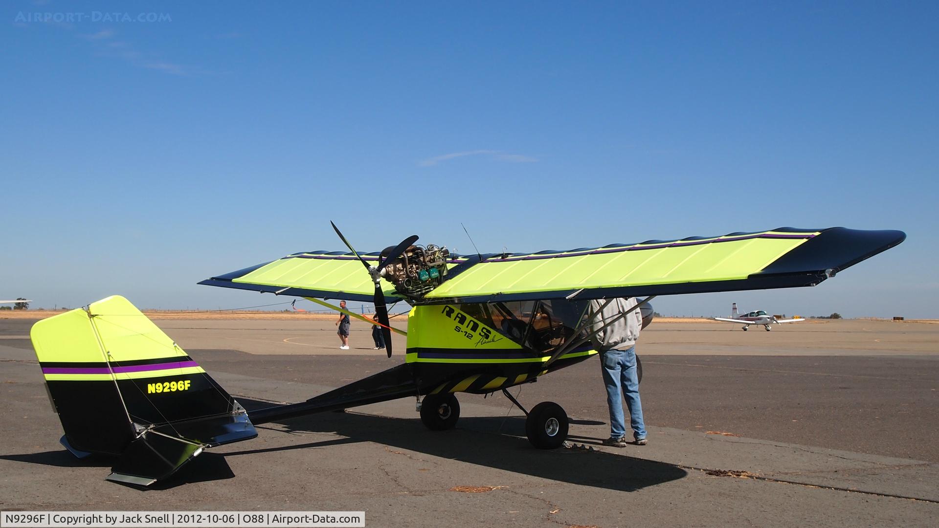 N9296F, 2000 Rans S-12XL Airaile C/N 01000901, Photogrphed at the 2012 Airport Day at the Rio Vista Municipal Airport,
