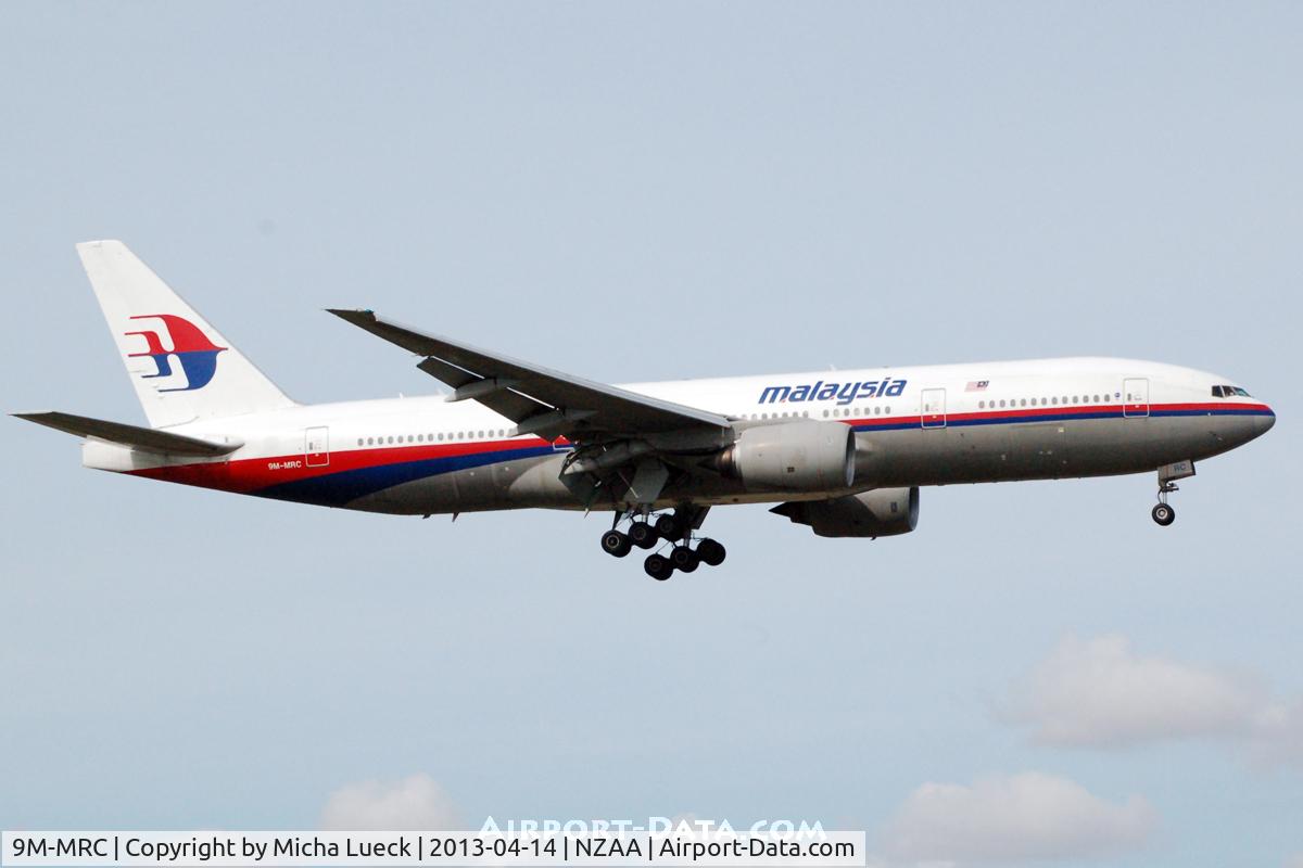 9M-MRC, 1997 Boeing 777-2H6/ER C/N 28410, At Auckland