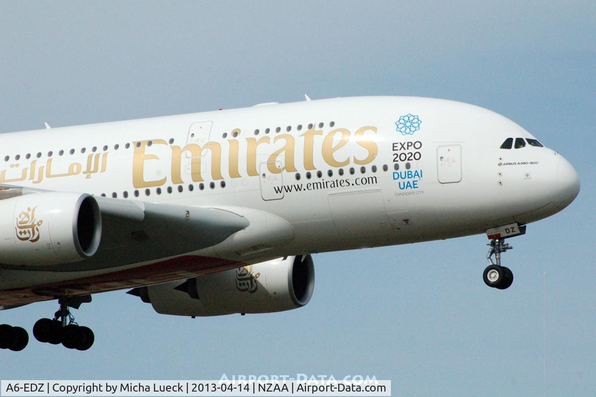 A6-EDZ, 2012 Airbus A380-861 C/N 107, At Auckland