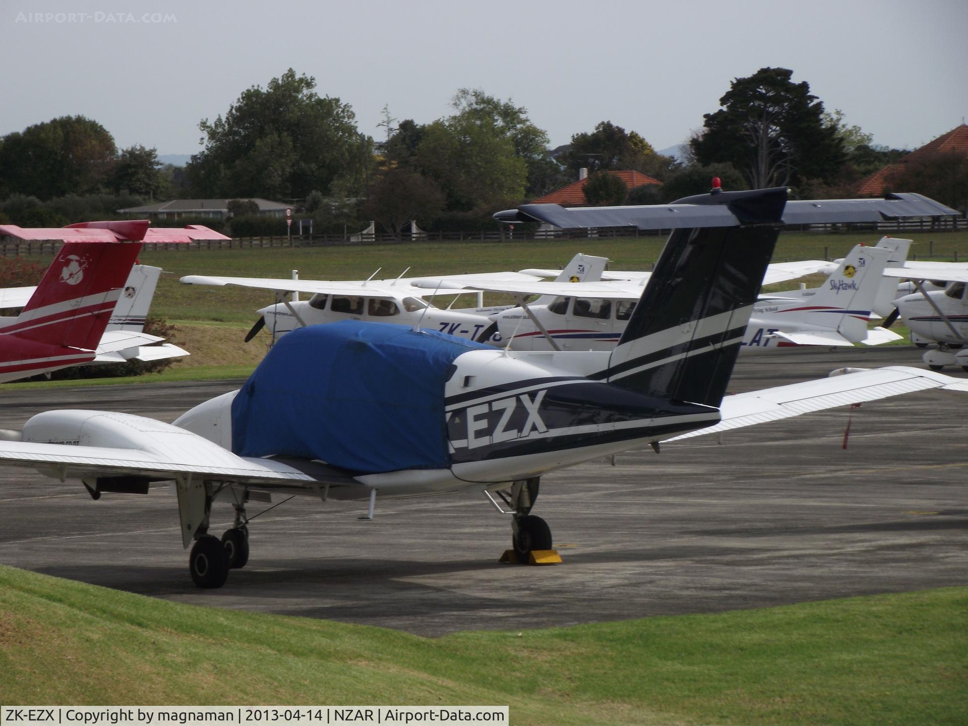 ZK-EZX, Beech 76 Duchess C/N ME-339, Not flying today at Ardmore.