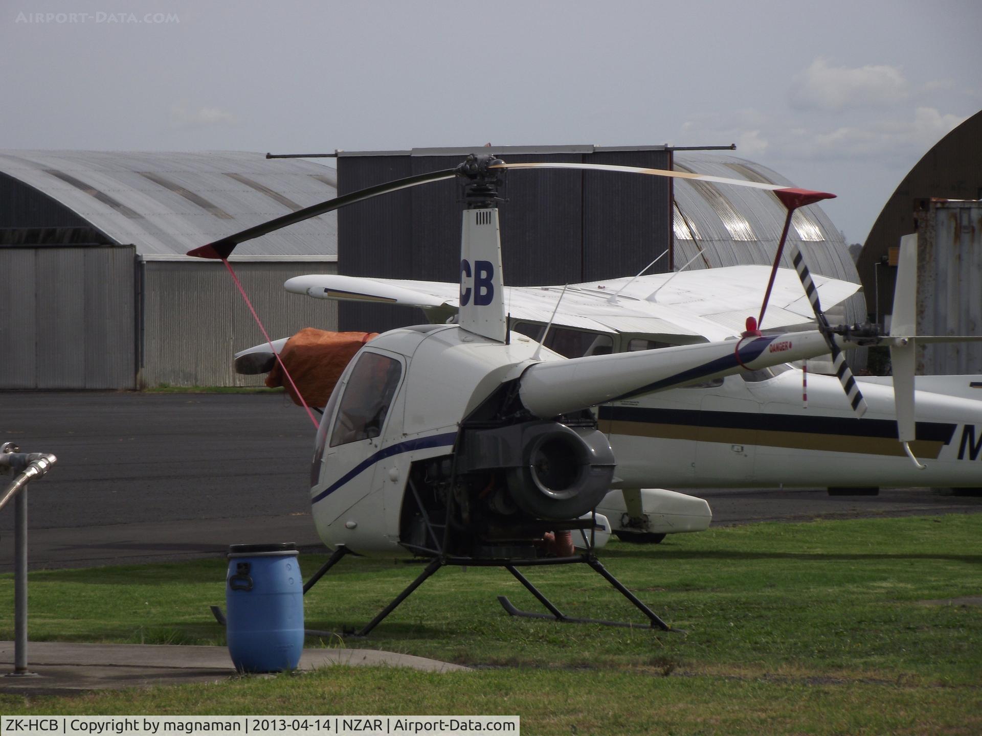 ZK-HCB, Robinson R22 C/N 2663, NOT a hughes but now ZK-HCB is a robinson R22 c/n 2663.

Here at Ardmore re-fuelling station.