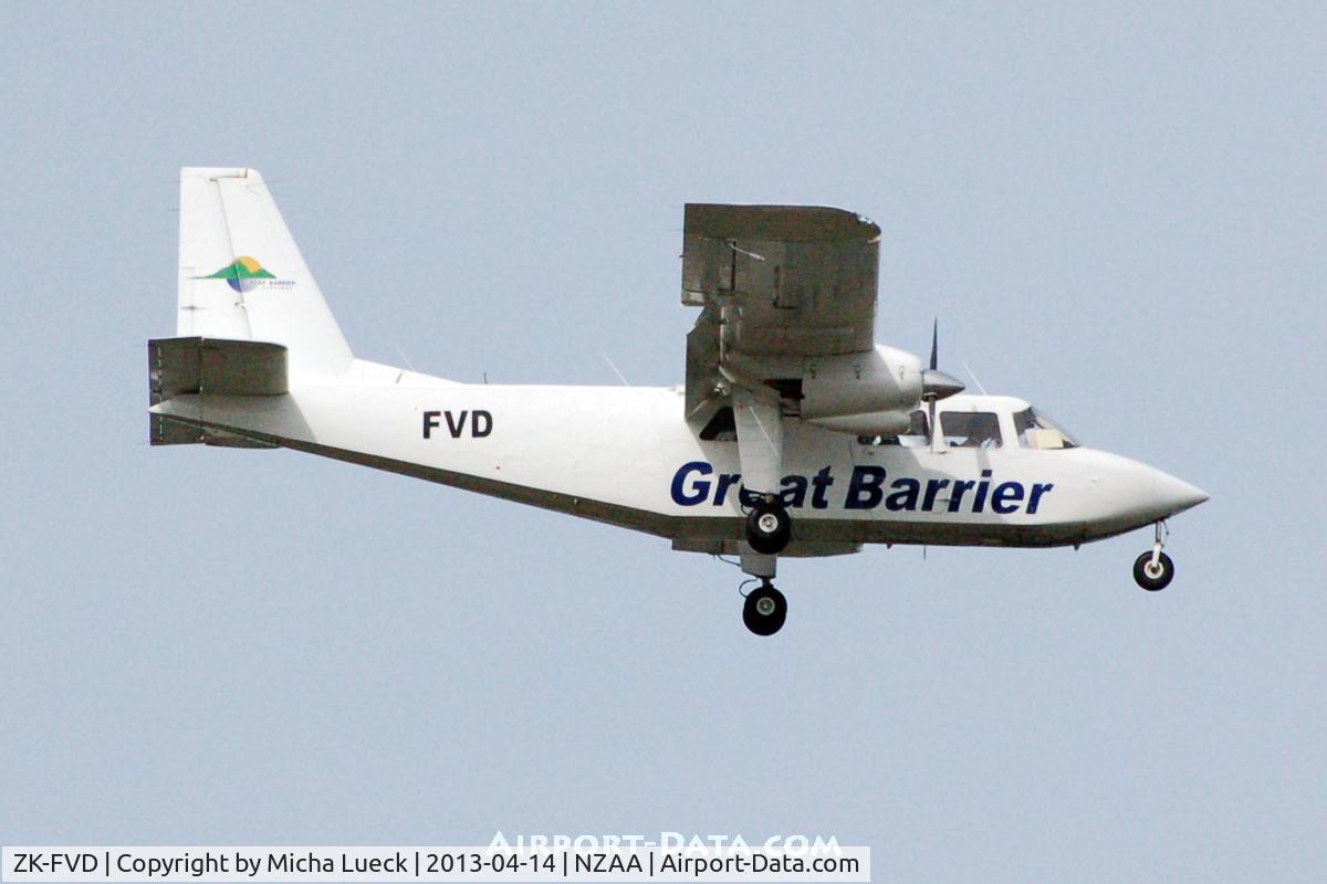 ZK-FVD, 1973 Britten-Norman BN-2A-26 Islander C/N 316, At Auckland