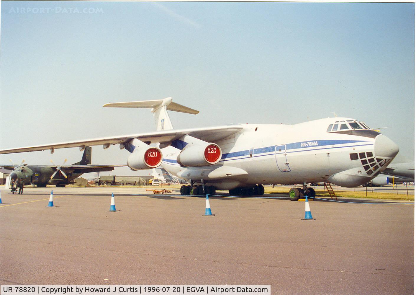UR-78820, 1989 Ilyushin Il-76MD C/N 0093496907, In the static display.