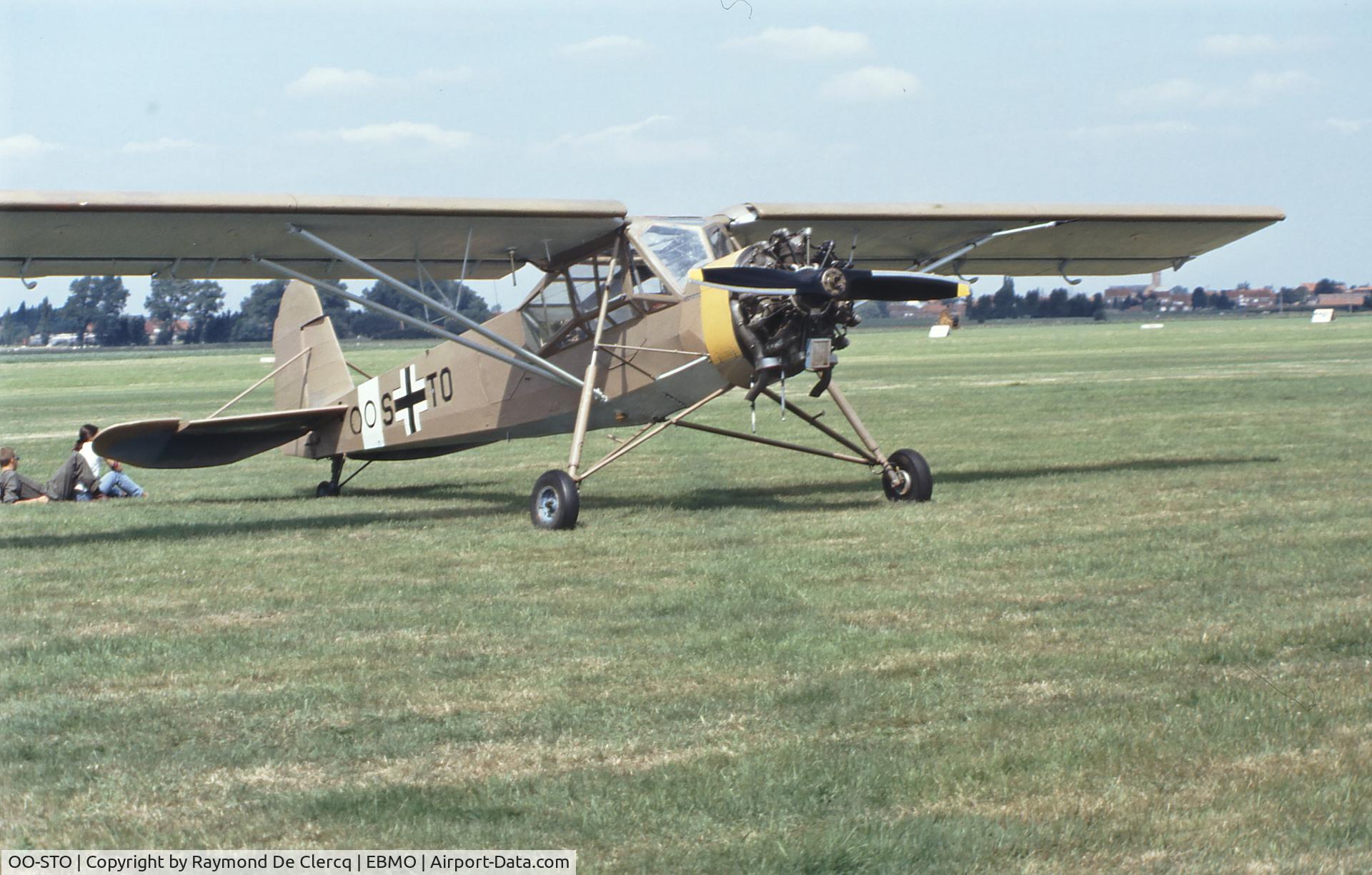OO-STO, 1945 Morane-Saulnier MS-505 Criquet C/N 269, Airshow Moorsele  summer 1994
