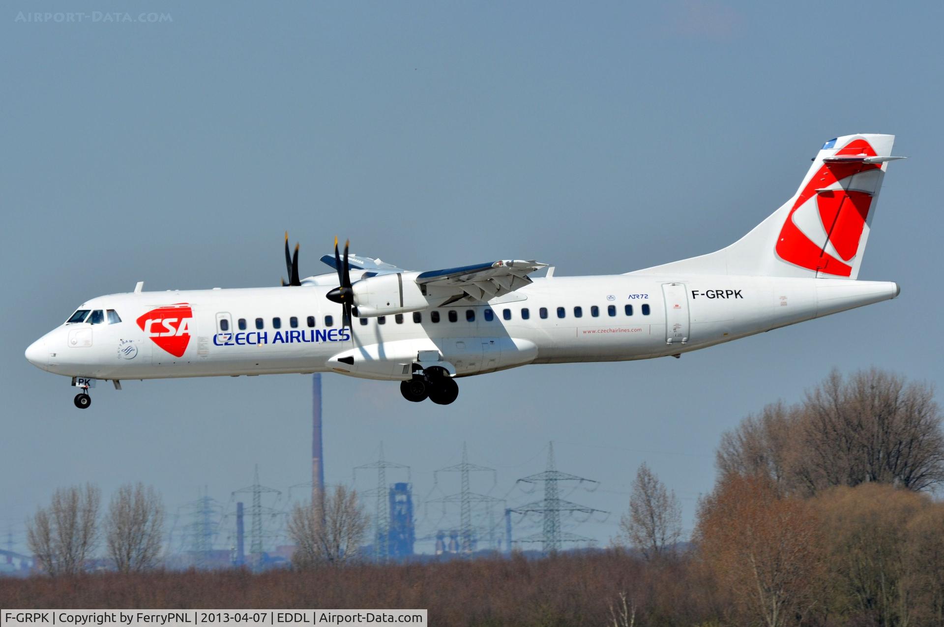 F-GRPK, 2006 ATR 72-212A C/N 727, CSA leased this ATR72 from Air Corsica,