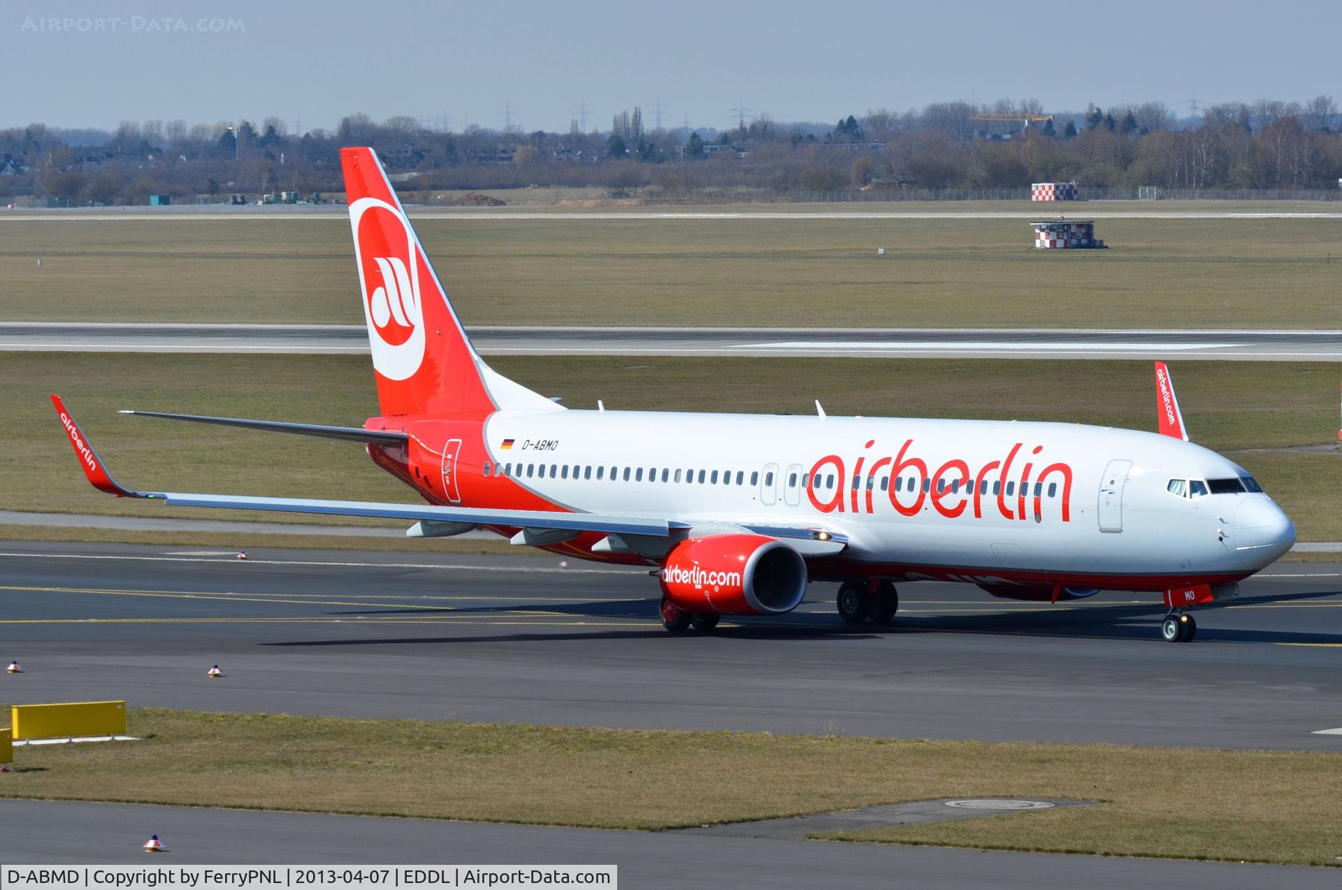 D-ABMD, 2011 Boeing 737-86J C/N 37761, Air Berlin B738 taxiing to runway