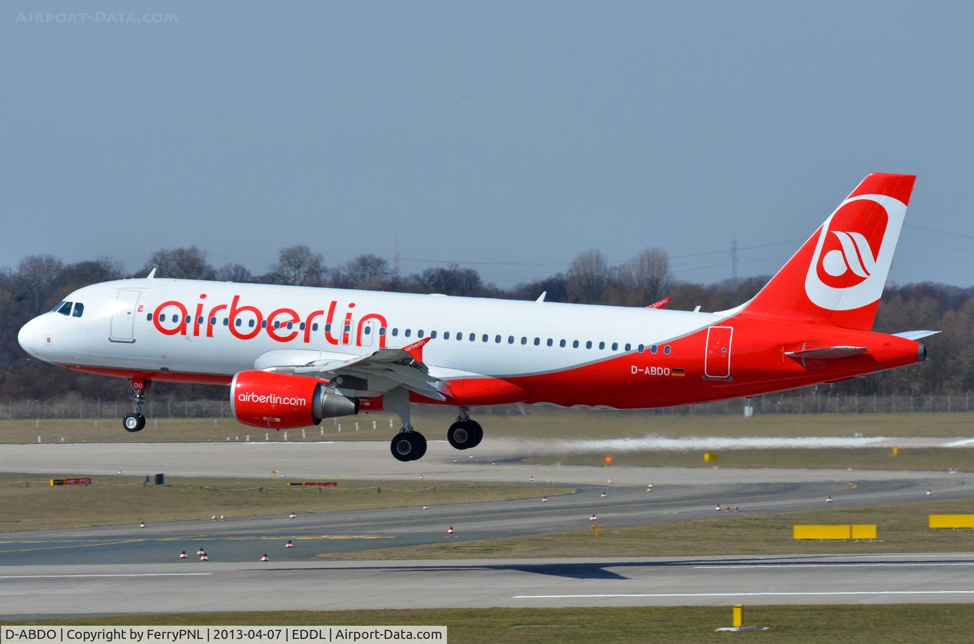 D-ABDO, 2007 Airbus A320-214 C/N 3055, AB A320 landing