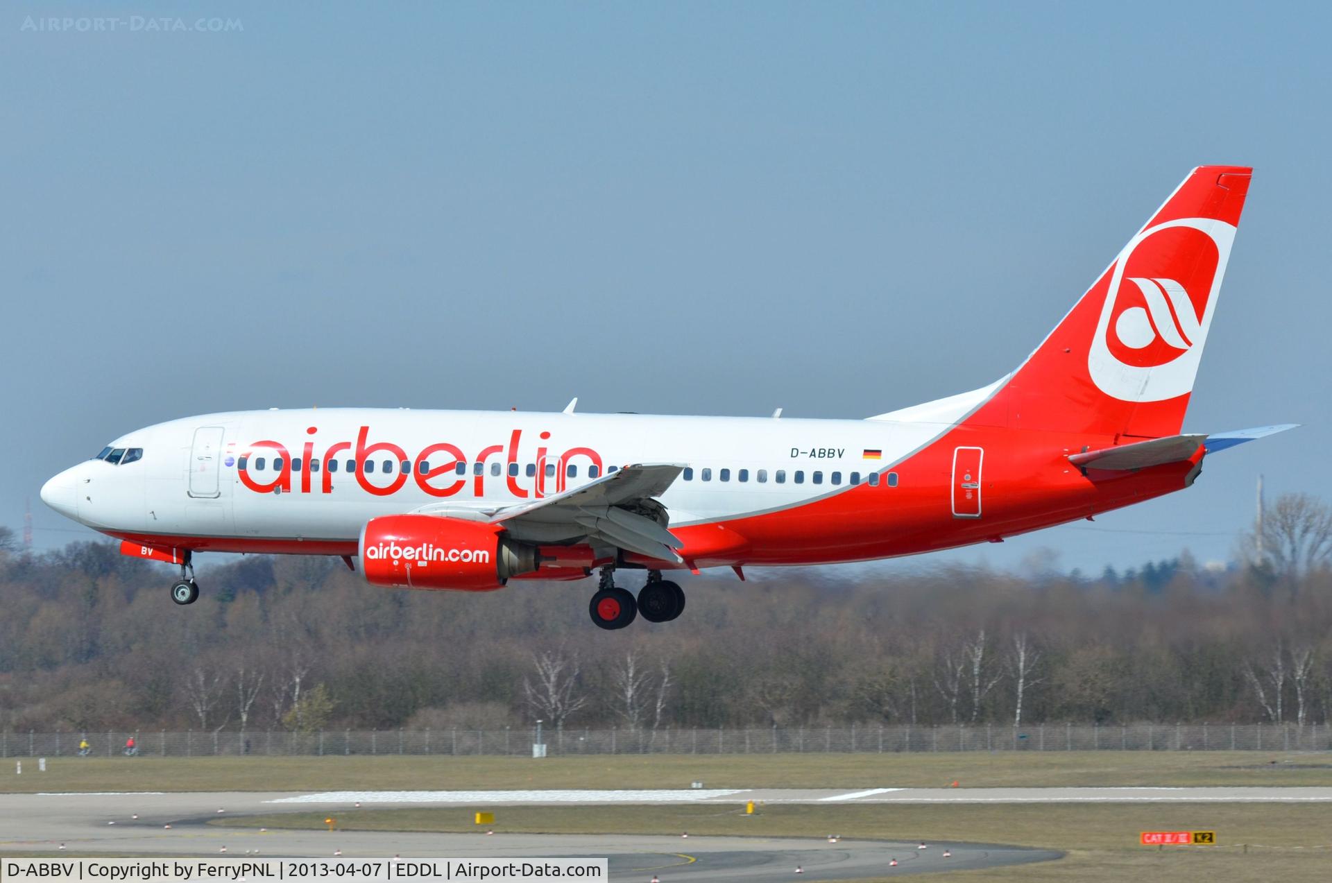 D-ABBV, 2001 Boeing 737-7Q8 C/N 30629, Air Berlin B737 almost finished another rotation.