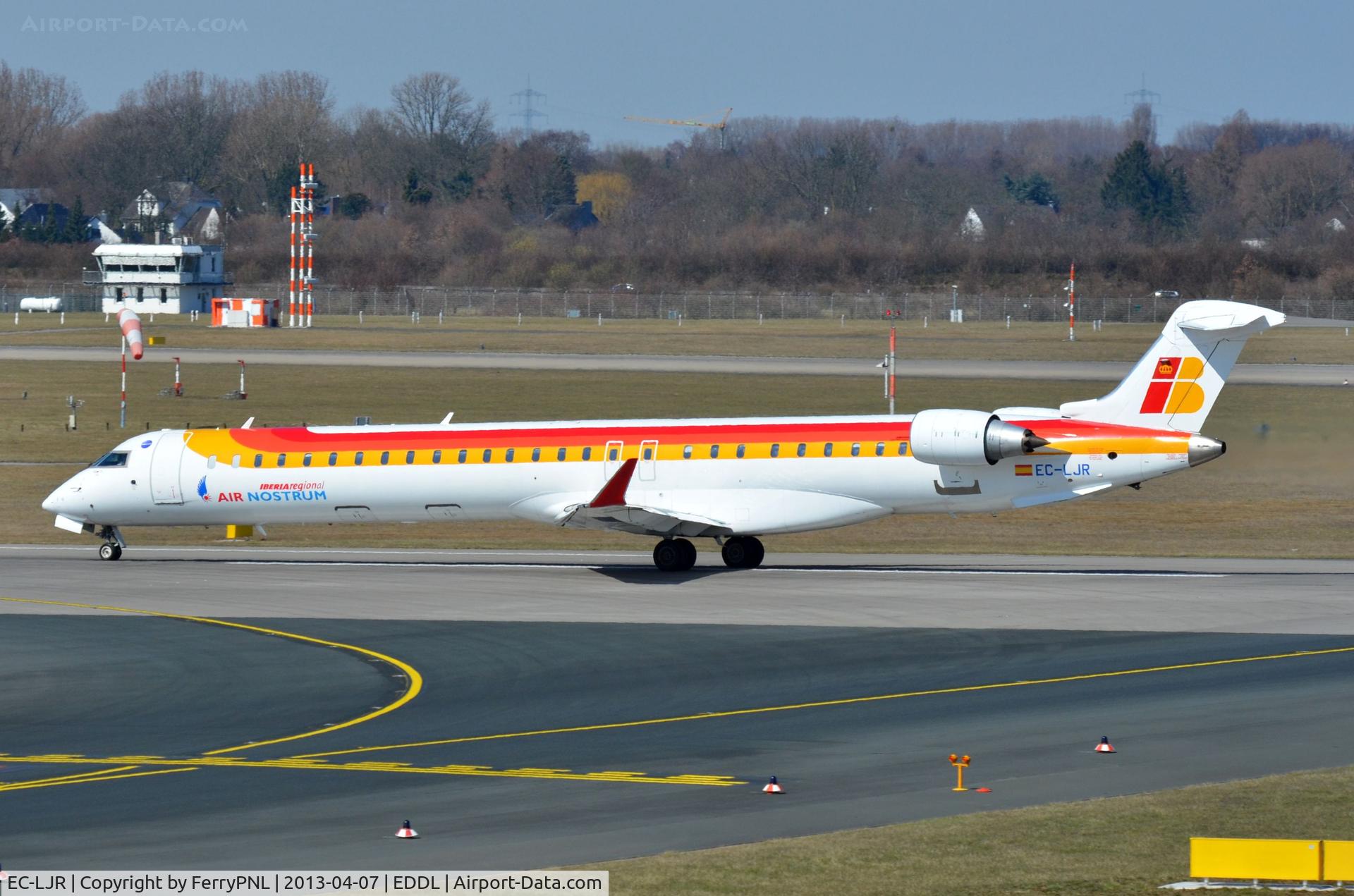EC-LJR, 2010 Bombardier CRJ-1000ER NG (CL-600-2E25) C/N 19002, Air Nostrum CL1000 starting its take-off run.