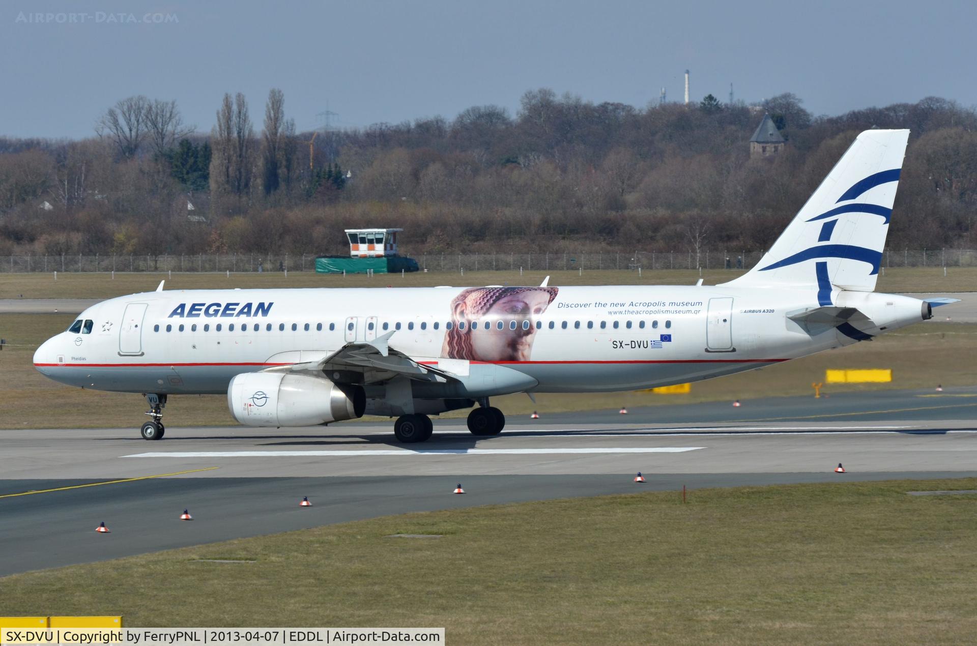 SX-DVU, 2009 Airbus A320-232 C/N 3753, Aegean A320 departing DUS