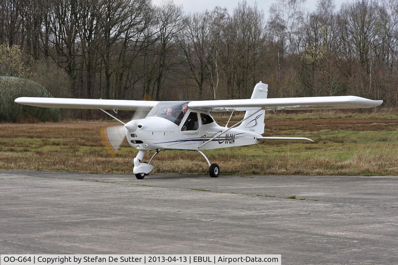 OO-G64, 2010 Tecnam P-92 Echo C/N 1350, Parked at Aeroclub Brugge