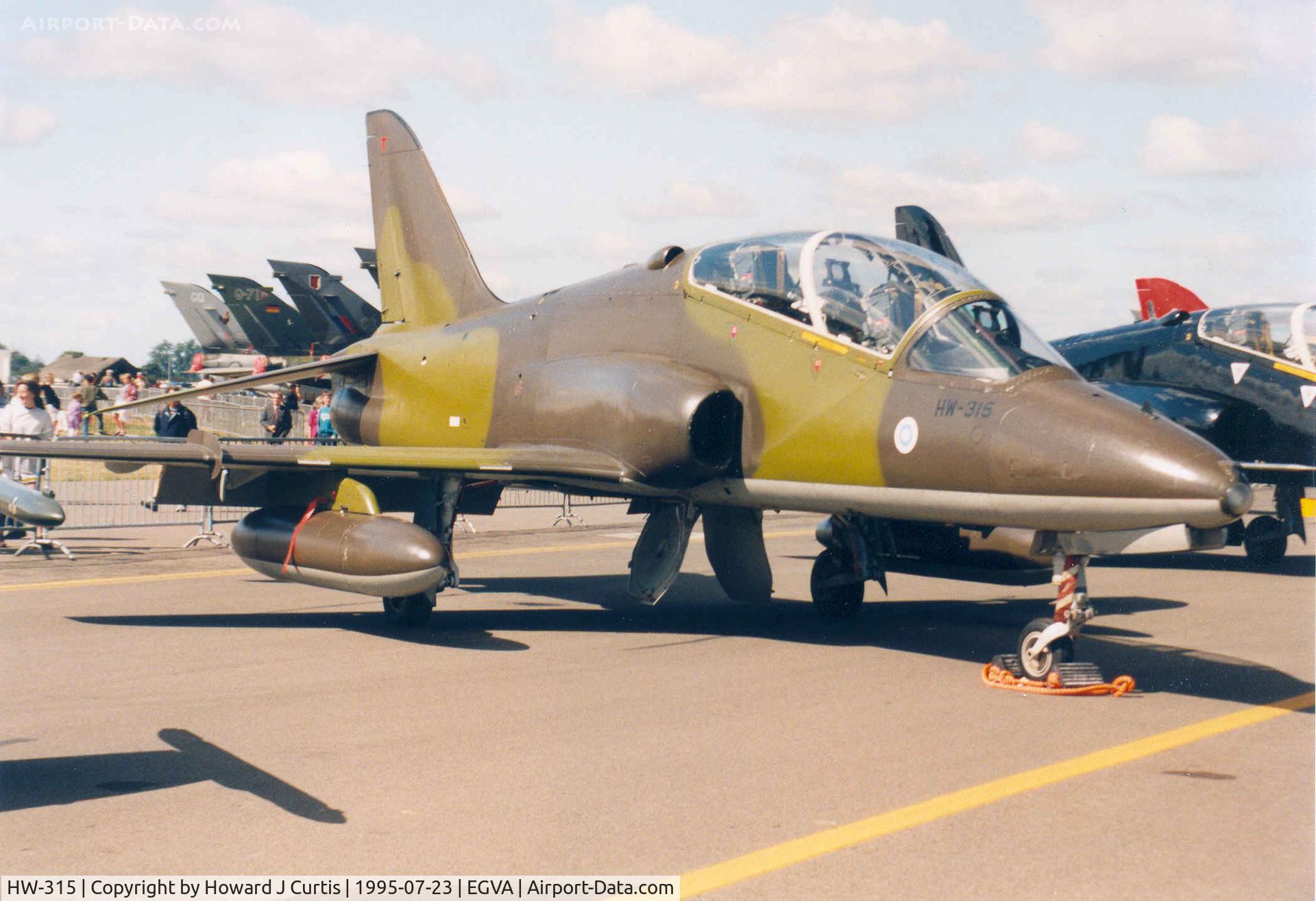 HW-315, British Aerospace Hawk Mk.51A C/N 312212, In the static display.