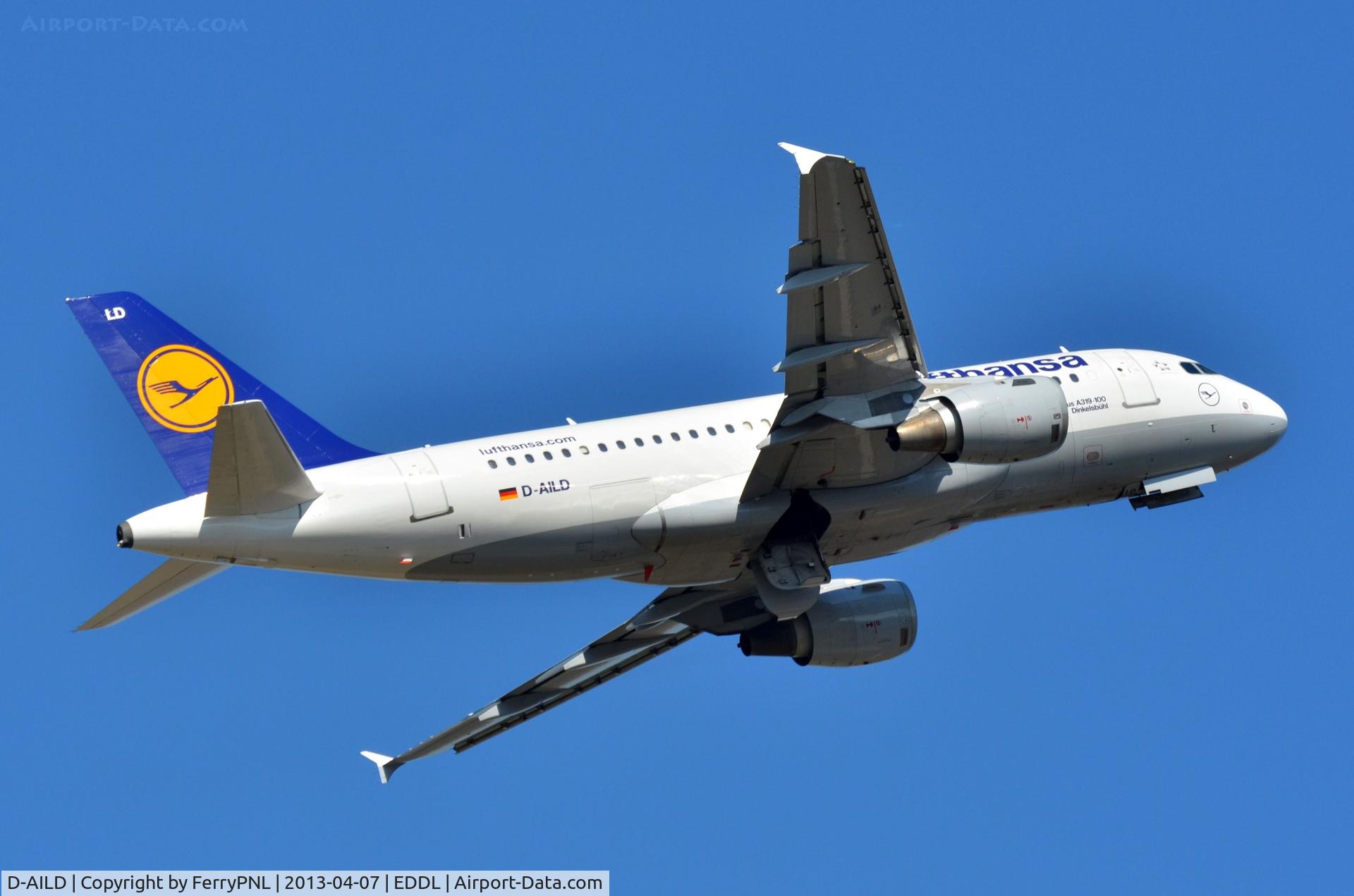 D-AILD, 1996 Airbus A319-114 C/N 623, LH A319 departing