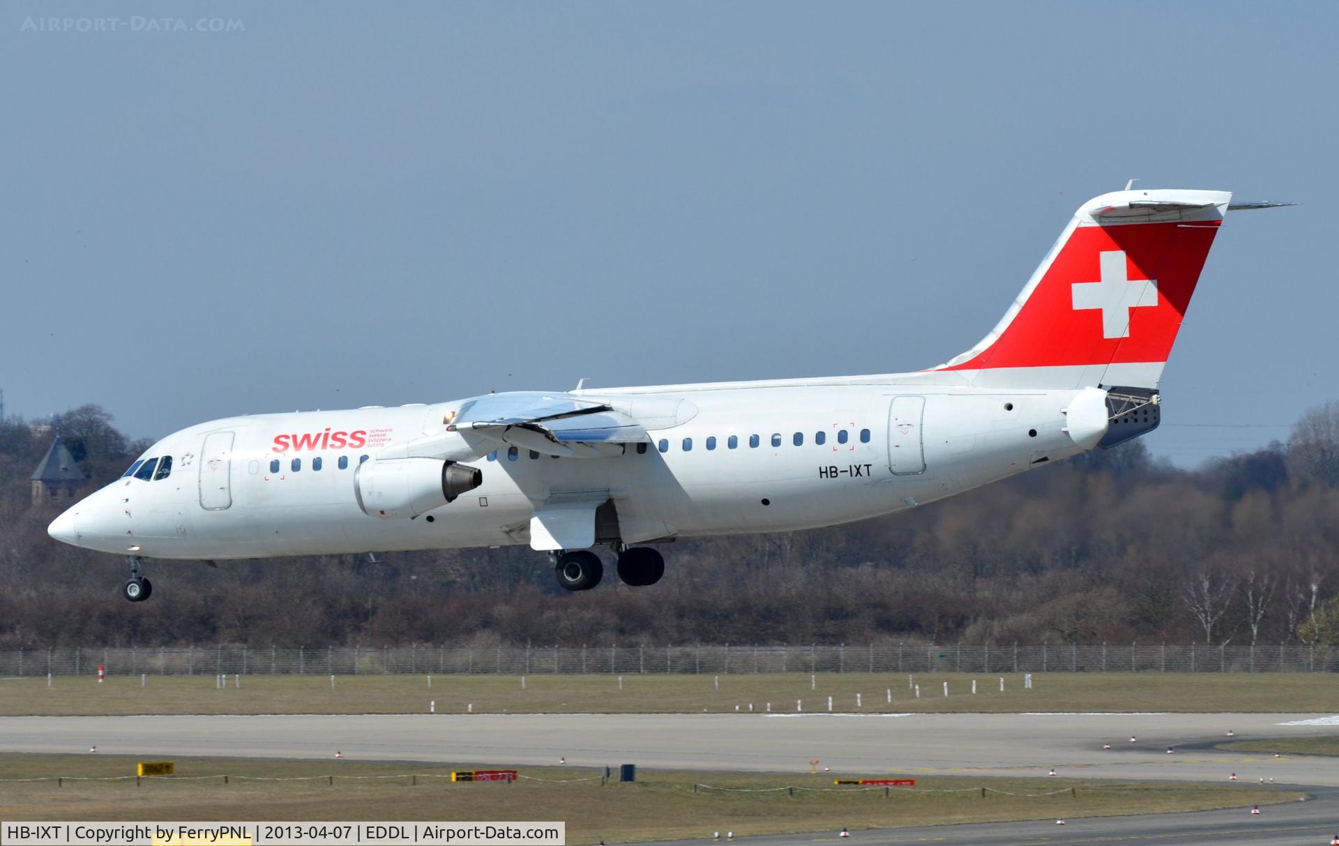 HB-IXT, 1995 British Aerospace Avro 146-RJ100 C/N E3259, Swiss BAe146 almost there.