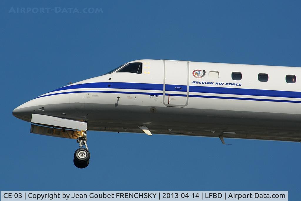 CE-03, 2001 Embraer ERJ-145LR (EMB-145LR) C/N 145526, Belgian Air Force XF619 landing 23