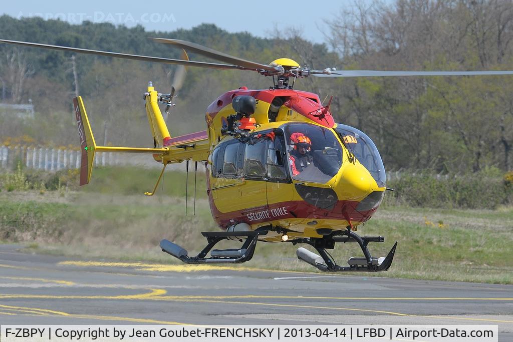 F-ZBPY, Eurocopter-Kawasaki EC-145 (BK-117C-2) C/N 9050, DRAGON 33 from Lacanau océan