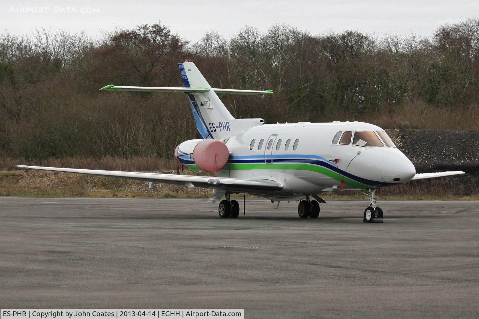 ES-PHR, Hawker 750 C/N HB-33, Parked at JETS after arriving from Pulkovo Airport, St Petersburg