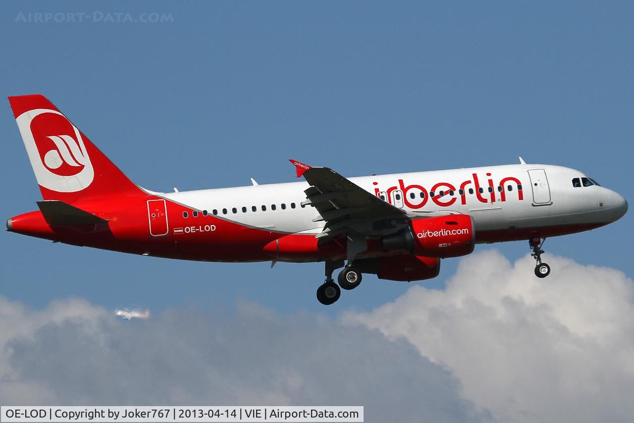 OE-LOD, 2008 Airbus A319-112 C/N 3689, Air Berlin (NIKI)