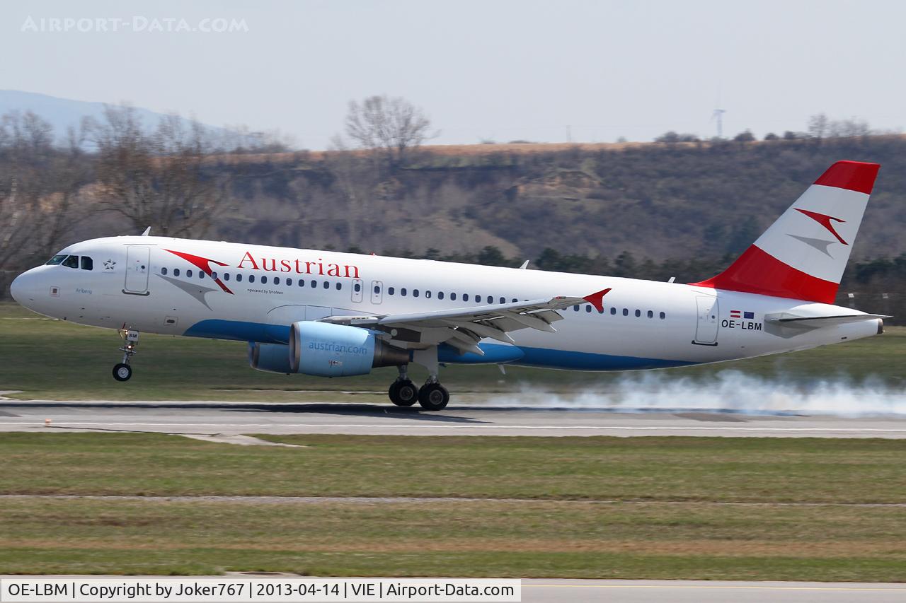 OE-LBM, 2001 Airbus A320-214 C/N 1504, Austrian Airlines