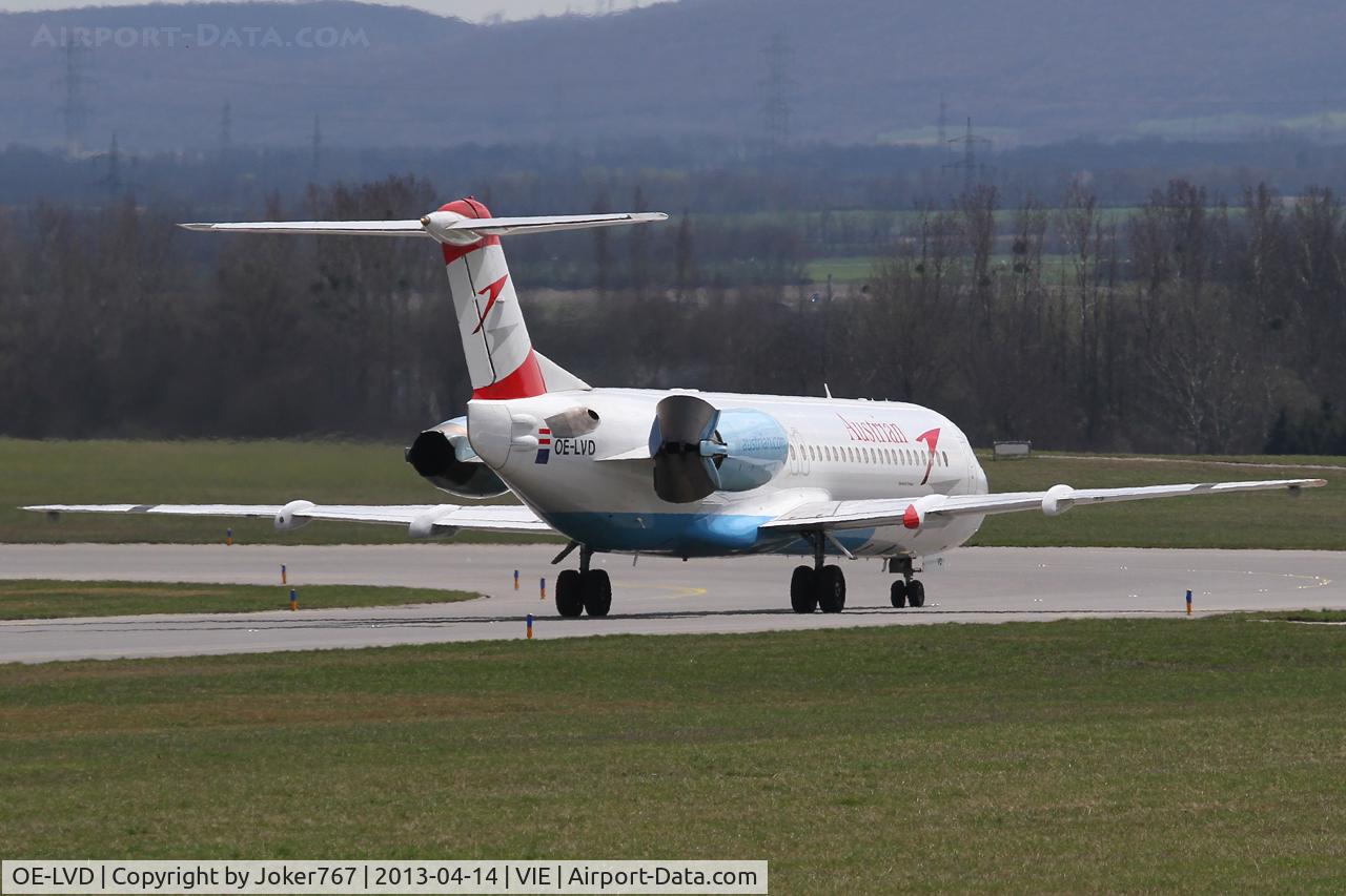 OE-LVD, 1994 Fokker 100 (F-28-0100) C/N 11515, Austrian Airlines