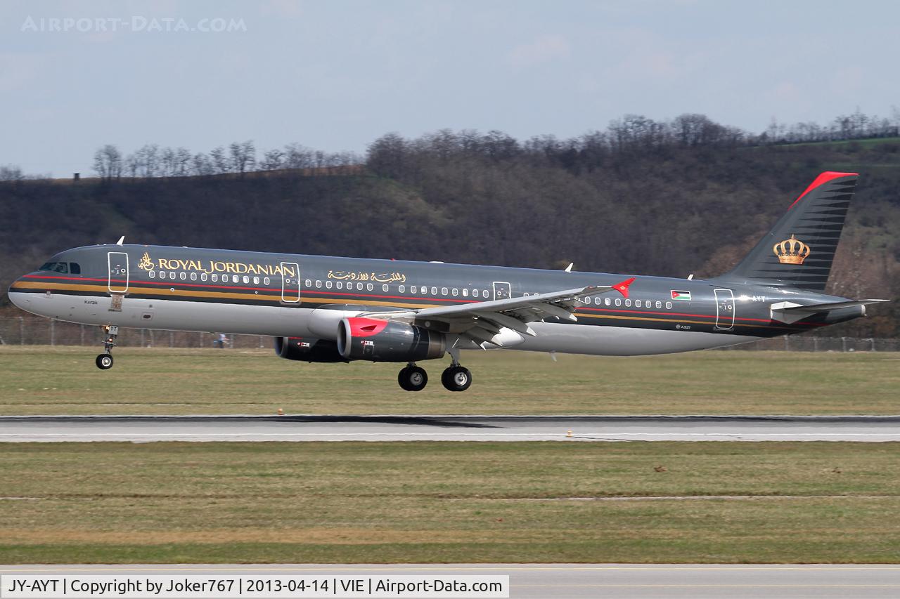 JY-AYT, 2012 Airbus A321-231 C/N 5099, Royal Jordanian Airlines