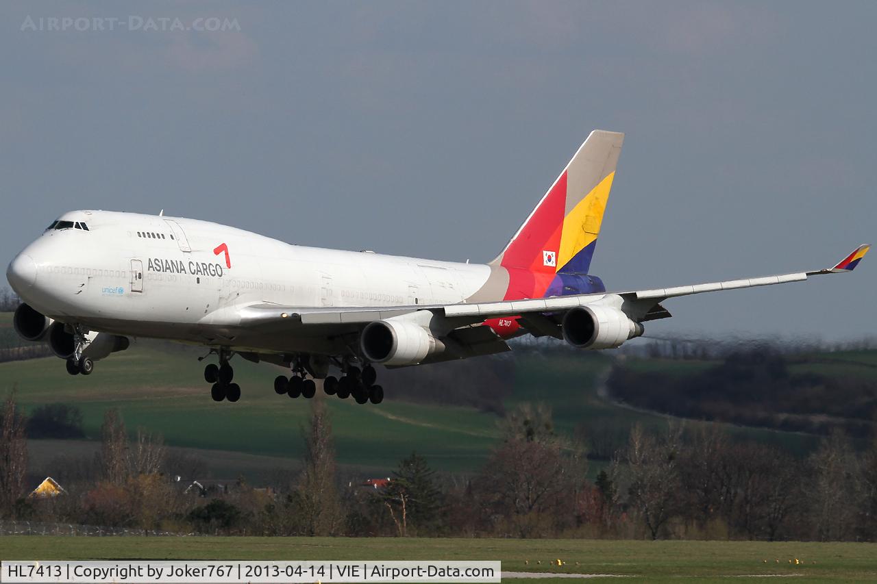 HL7413, 1991 Boeing 747-48ESF C/N 25405, Asiana Cargo