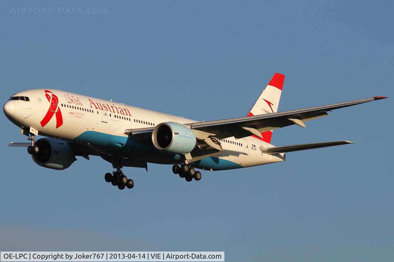 OE-LPC, 2002 Boeing 777-2Z9/ER C/N 29313, Austrian Airlines