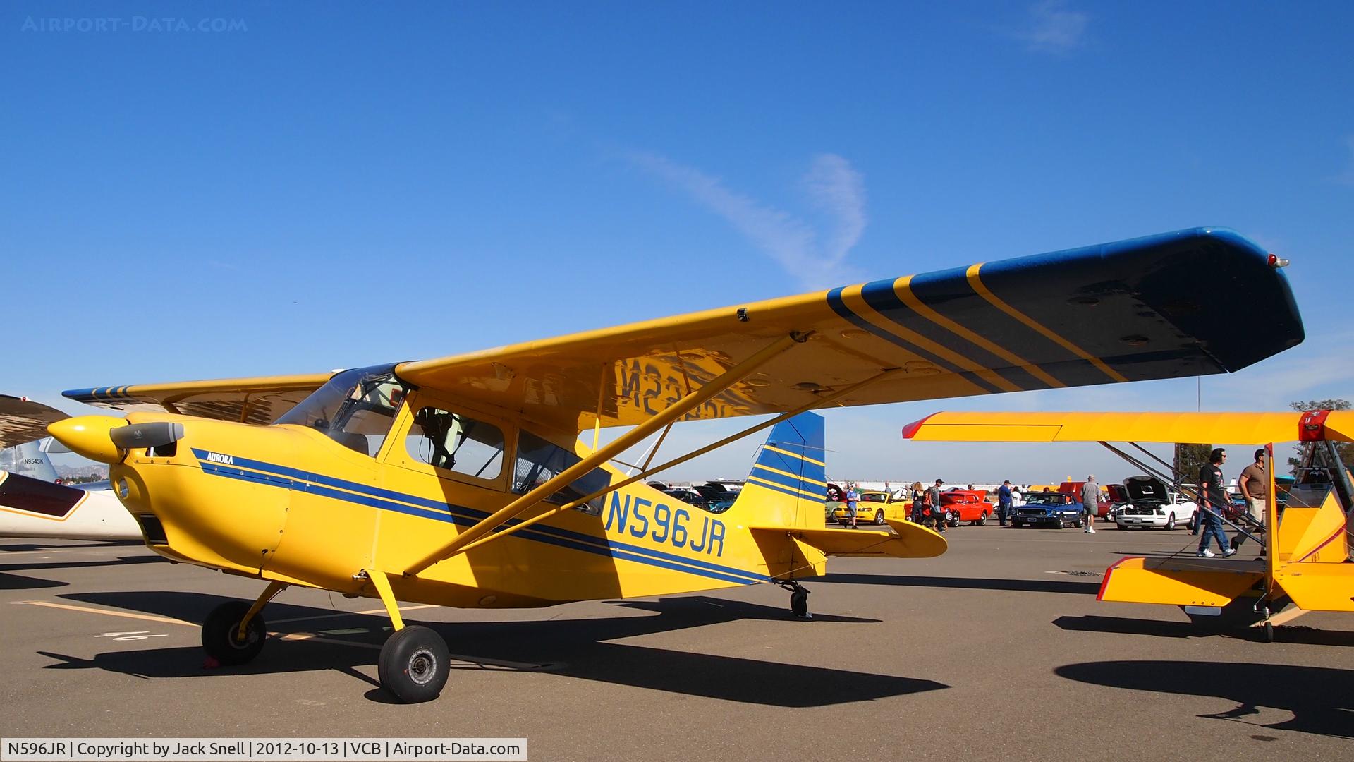 N596JR, Champion 7ECA Citabria C/N 1359-96, Photogrphed at the 2012 Mustang Days Wings Wheels Nut Tree Airport Vacaville CA (KVCB)