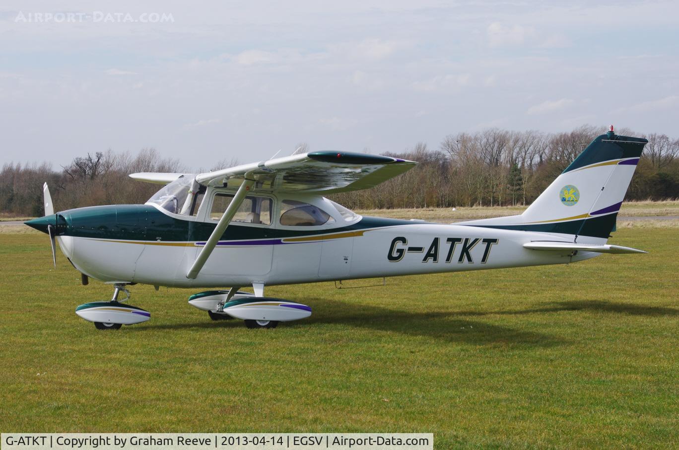 G-ATKT, 1965 Reims Cessna F172G Skyhawk C/N 0206, Parked at Old Buckenham.