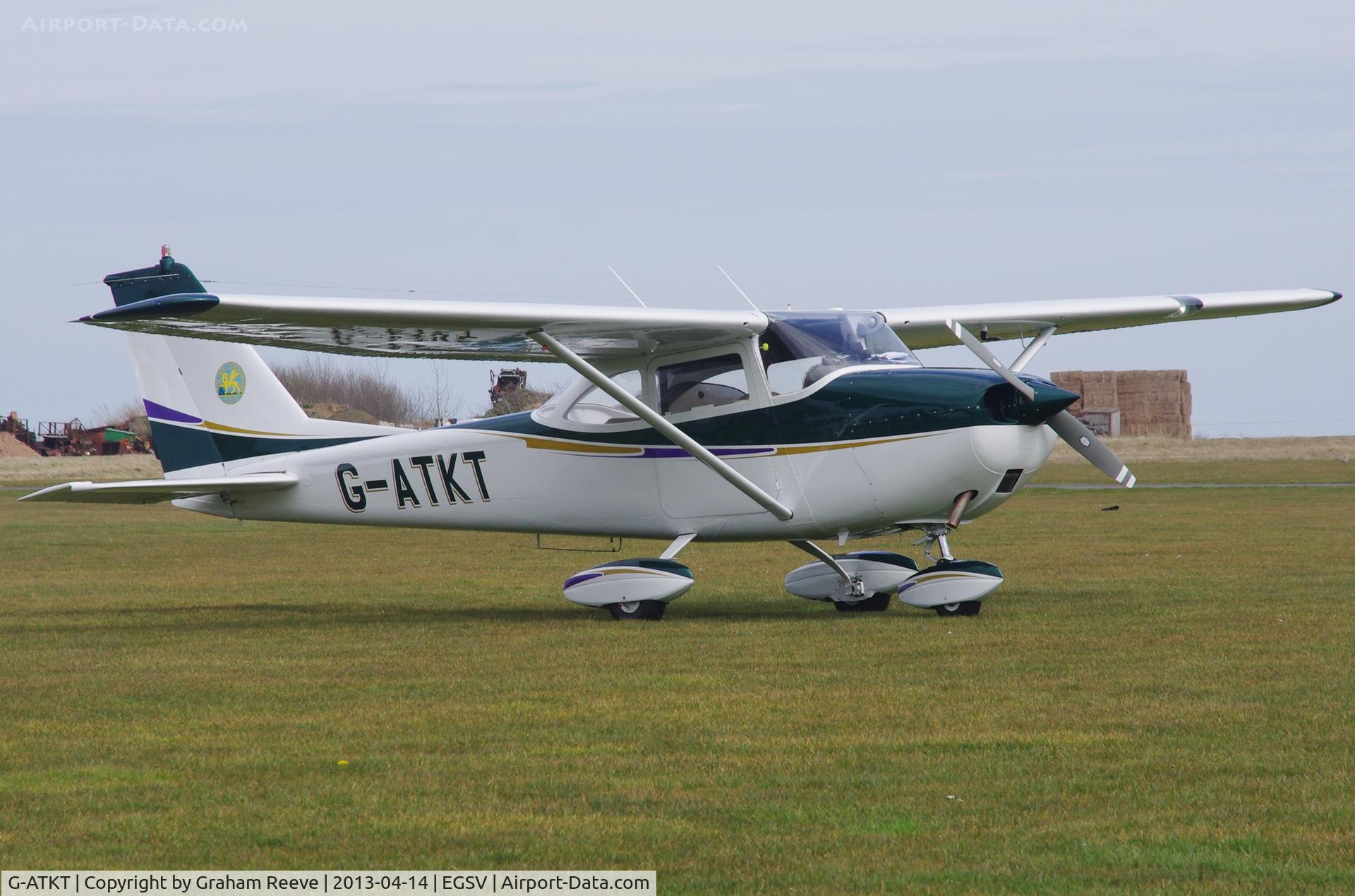G-ATKT, 1965 Reims Cessna F172G Skyhawk C/N 0206, Parked at Old Buckenham.