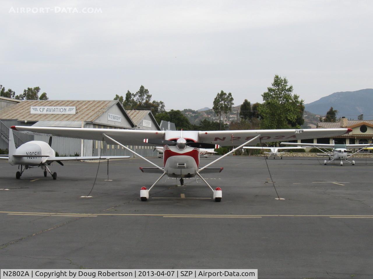N2802A, 1953 Cessna 180 C/N 30002, 1953 Cessna 180, Continental O-470-A 225 Hp, 1st year of production, Symmetry.