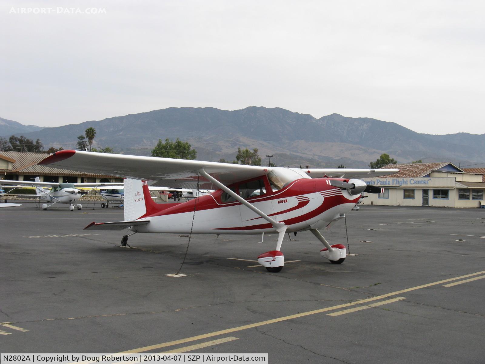 N2802A, 1953 Cessna 180 C/N 30002, 1953 Cessna 180, Continental O-470-A 225 Hp, 1st year of production, gorgeous airplane