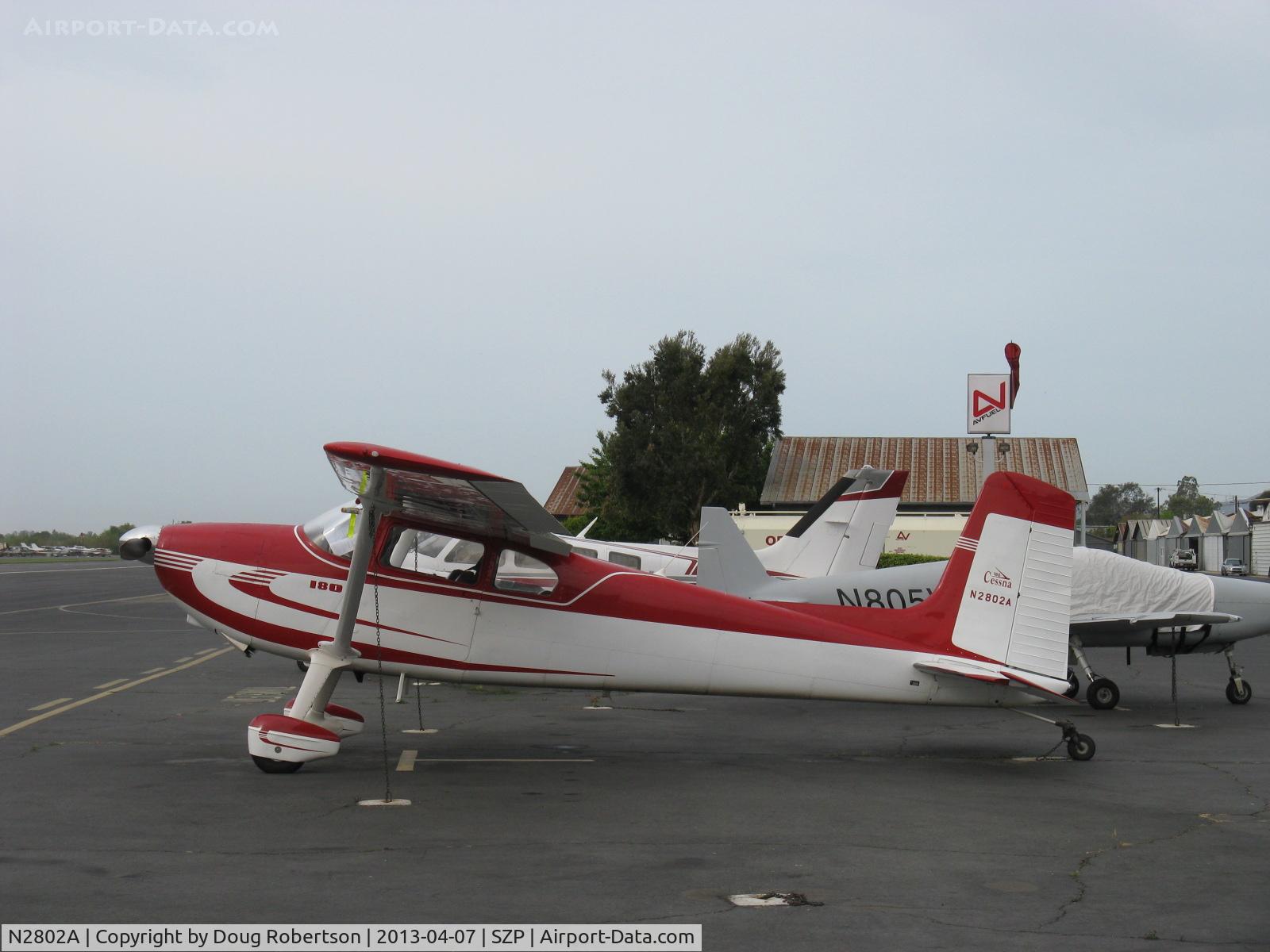 N2802A, 1953 Cessna 180 C/N 30002, 1953 Cessna 180, Continental O-470-A 225 Hp, 1st year of production, would not be called Skywagon until 1969 model year