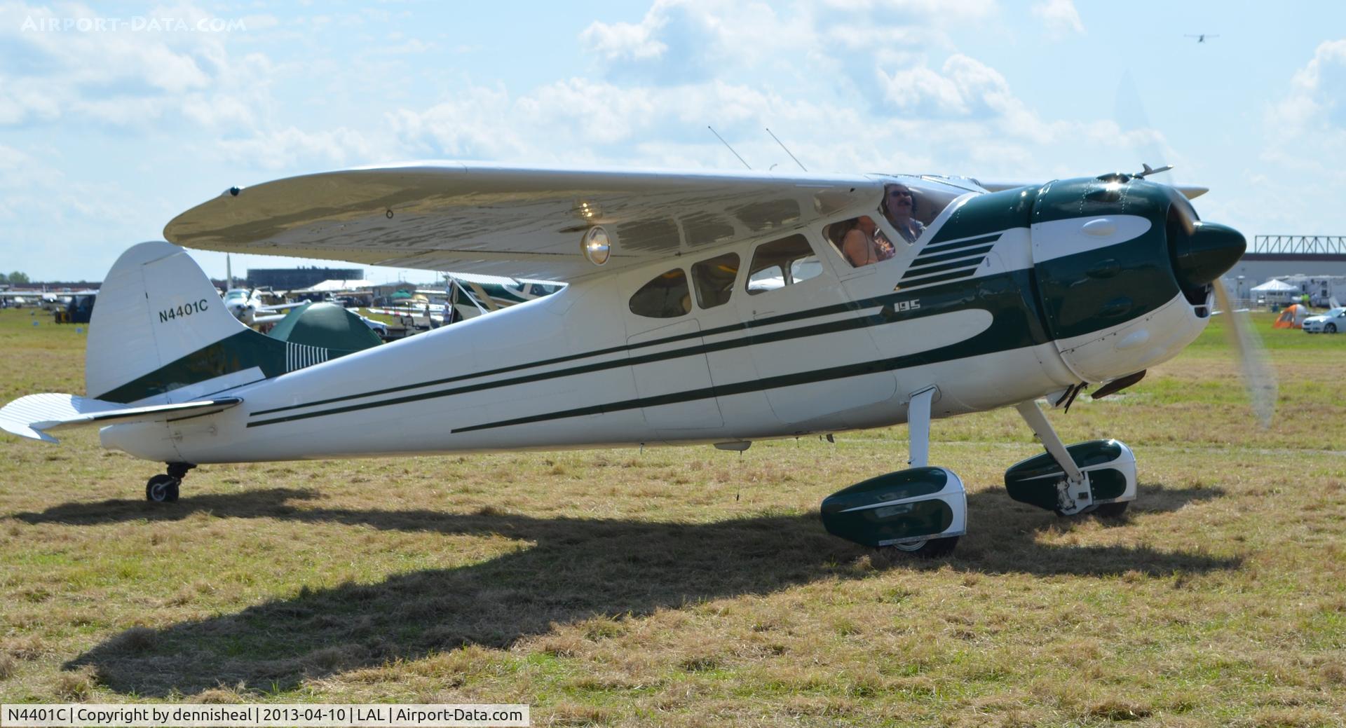 N4401C, 1952 Cessna 195A C/N 7986, 1952 CESSNA 195A AT 2013 SUN N FUN