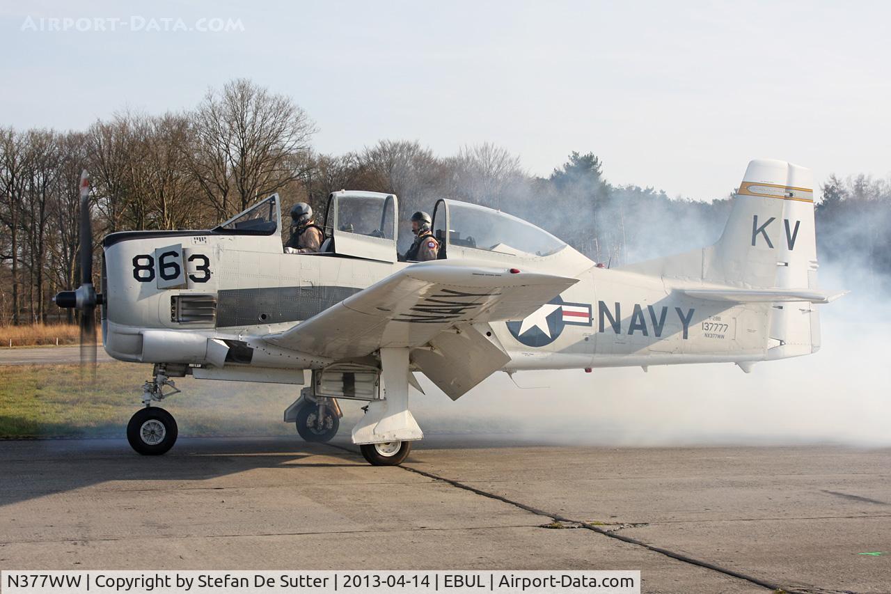 N377WW, 1954 North American T-28B Trojan C/N 200-140, Suprise visit.