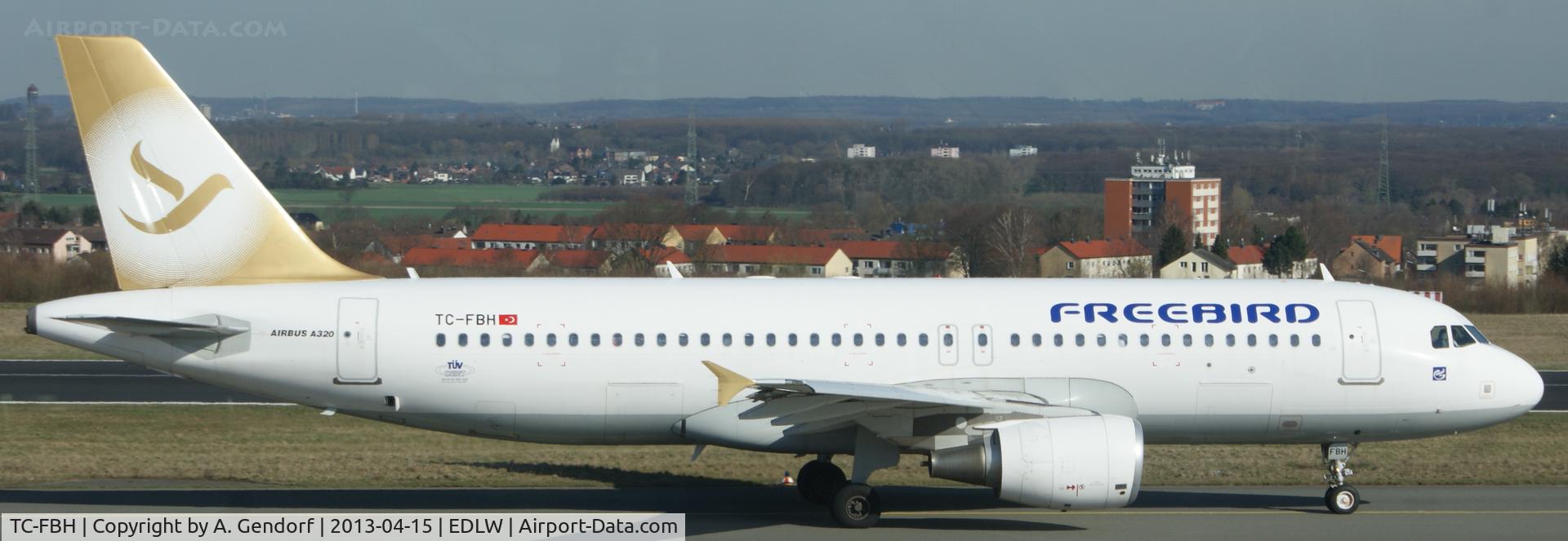 TC-FBH, 2010 Airbus A320-214 C/N 4207, FreeBird Airlines, seen here taxiing to RWY24 at Dortmund (EDLW)